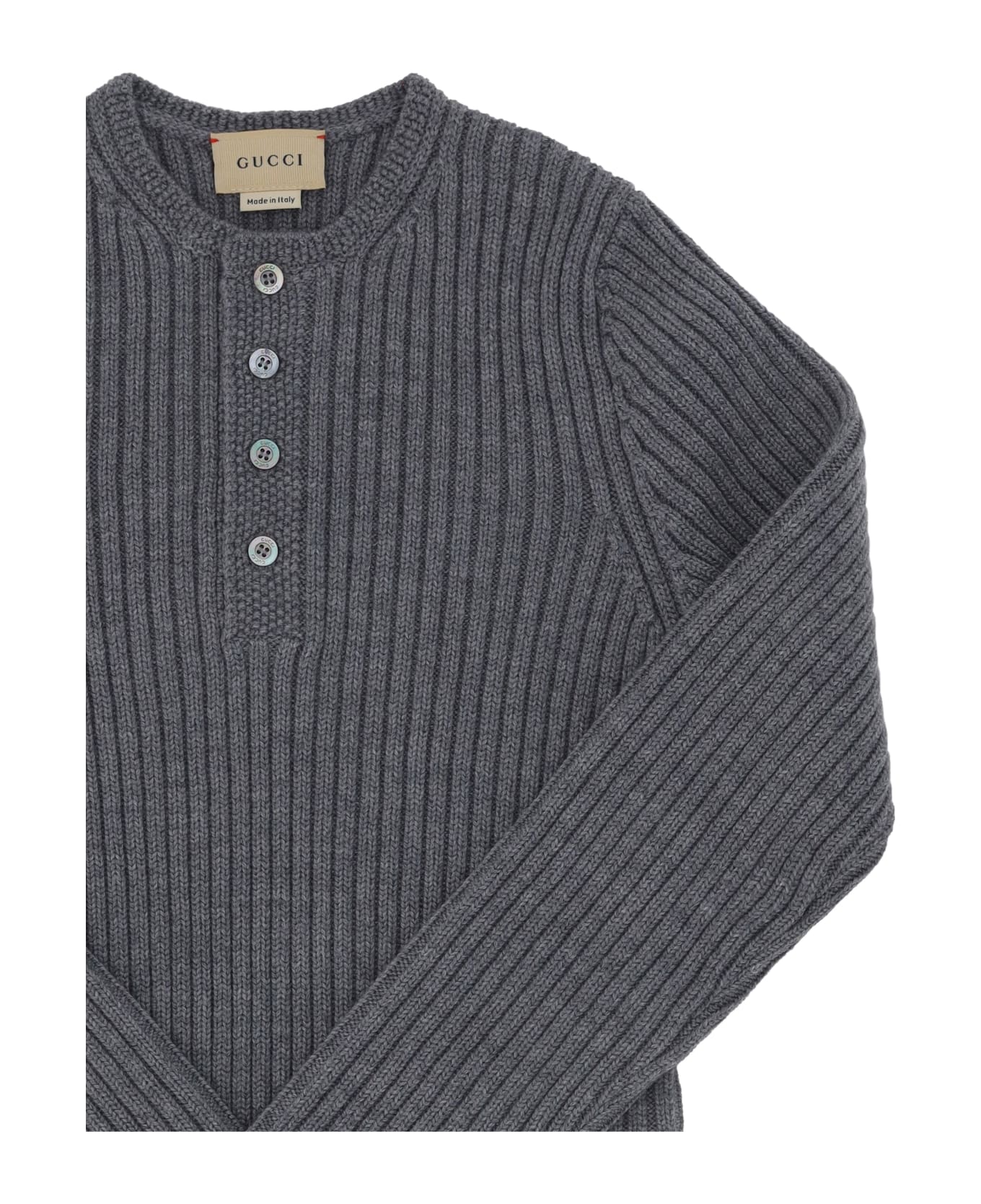 Gucci Sweater For Boy - Grey ニットウェア＆スウェットシャツ