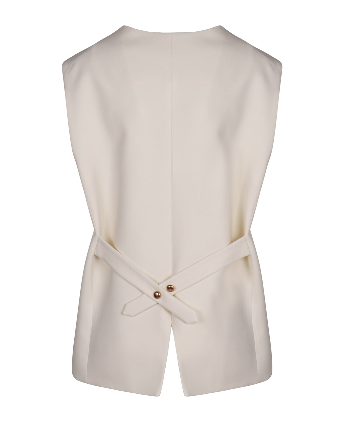 Parosh Wool Vest - White