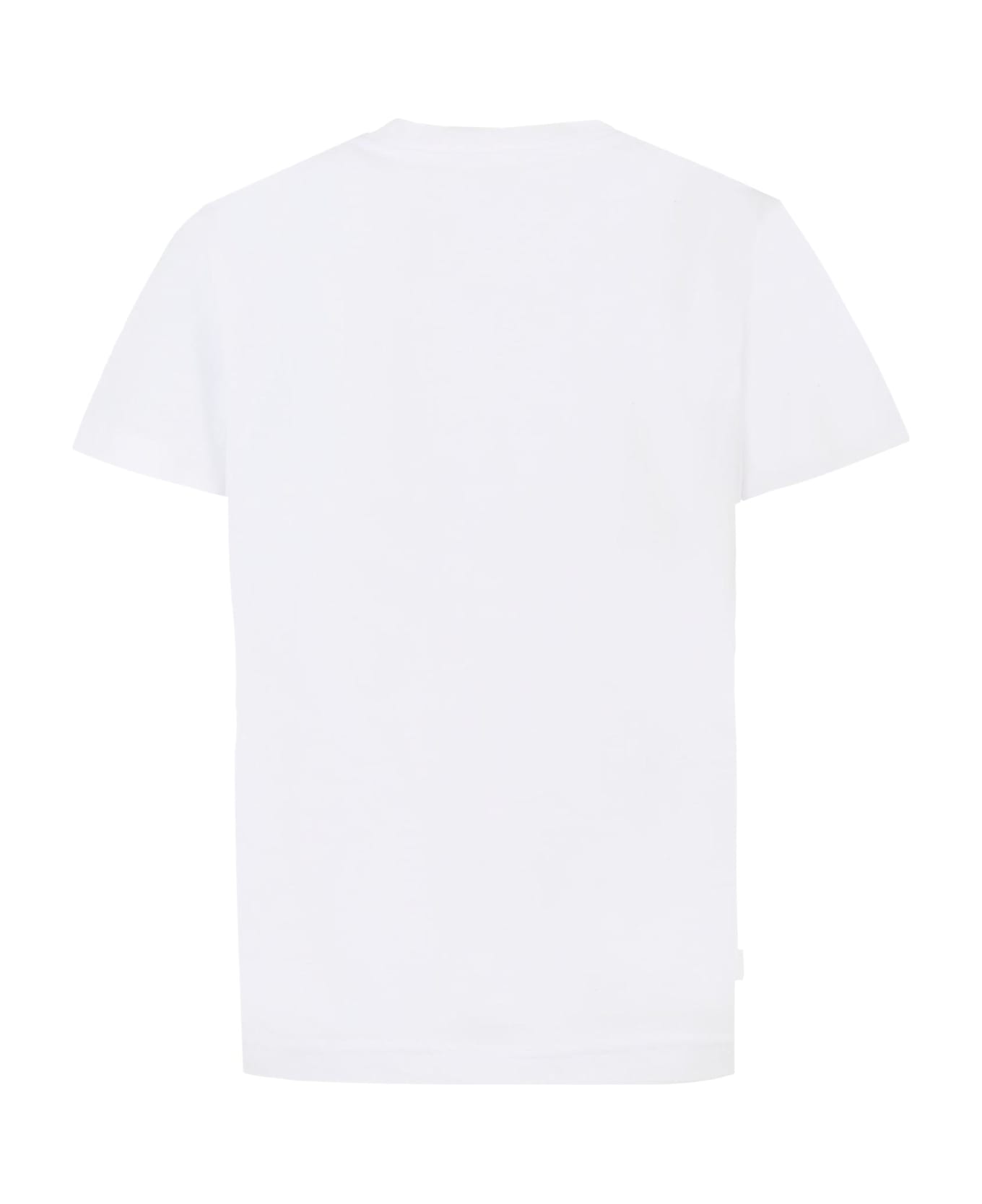 Levi
s White T-shirt For Boy With Sailboat And Logo - White