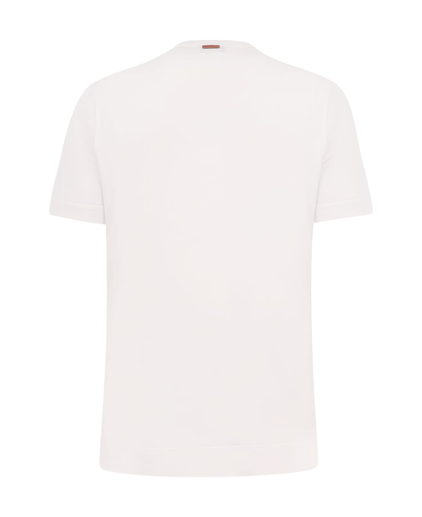 Zegna Leggerissimo Cotton And Silk T-shirt - White