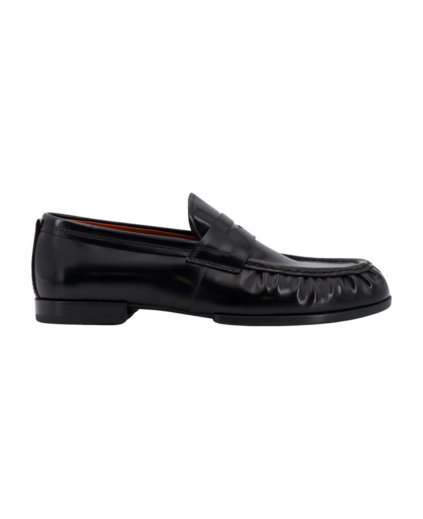 Tod's Loafer Almond Toe Slip-on Loafers - Black ローファー＆デッキシューズ