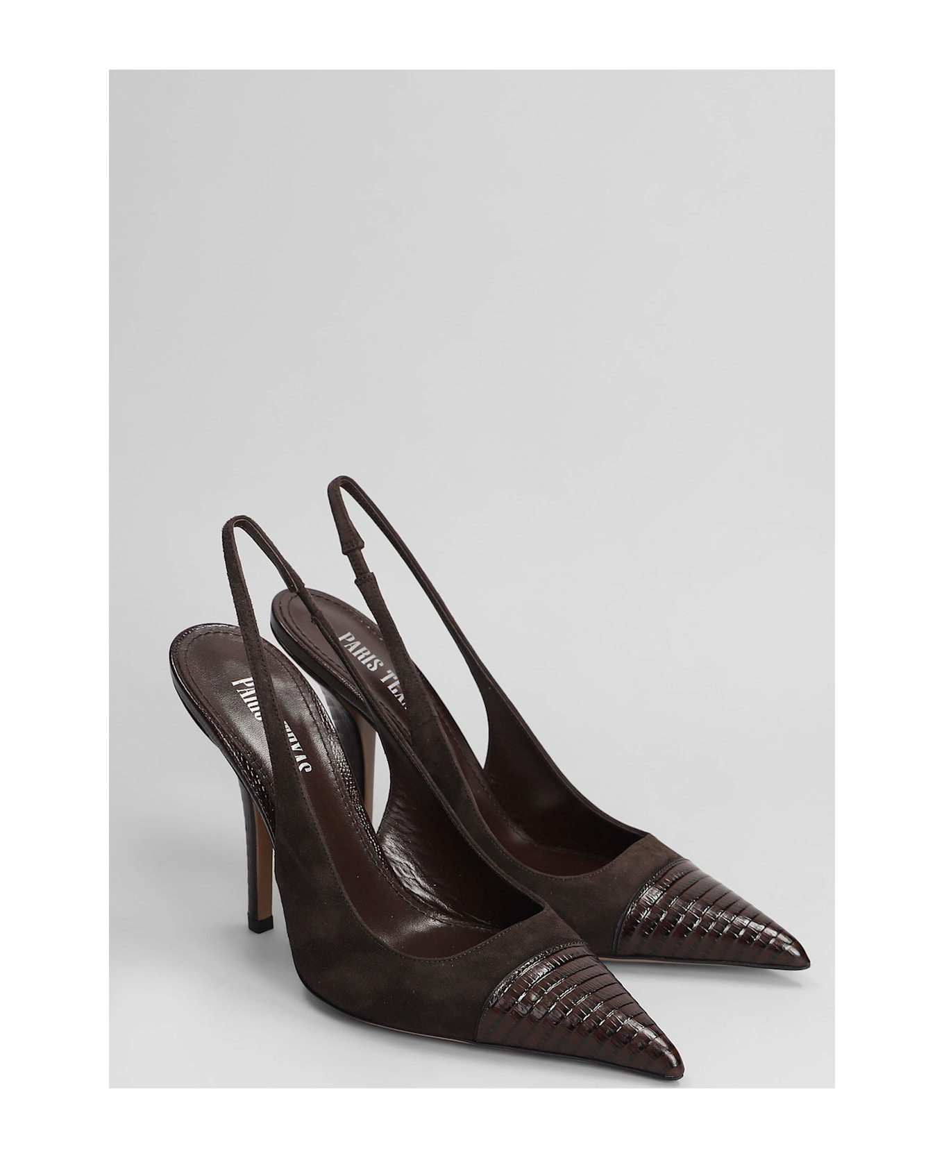 Paris Texas Miranda 105 Pumps In Dark Brown Suede - dark brown