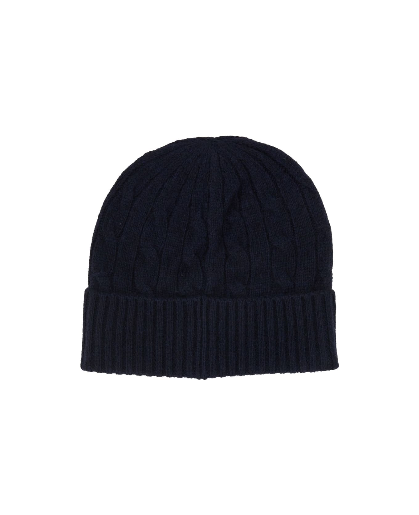 Polo Ralph Lauren Braided Wool And Cashmere Beanie - BLUE
