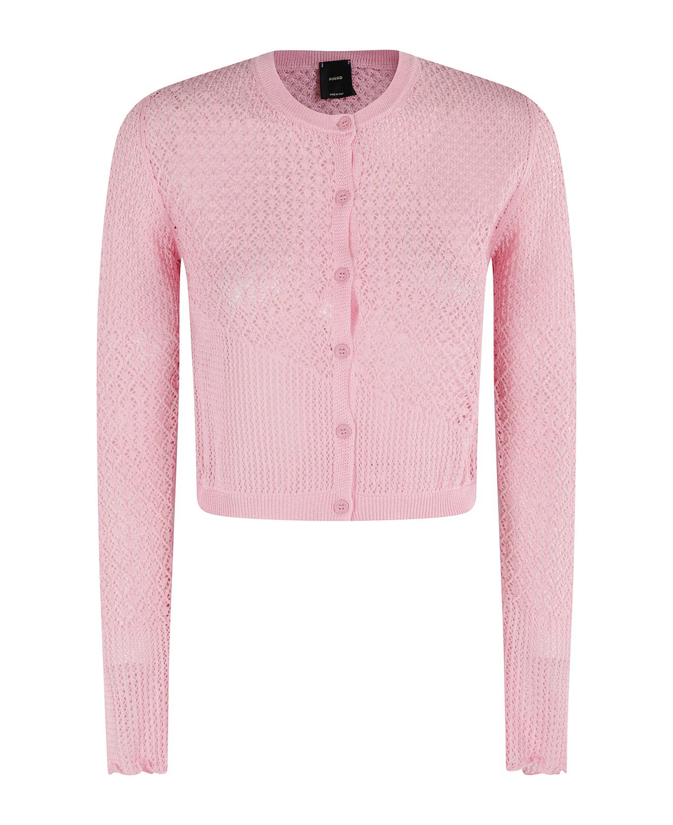 Pinko Baitou Punched Cardigan - Rosa Marino