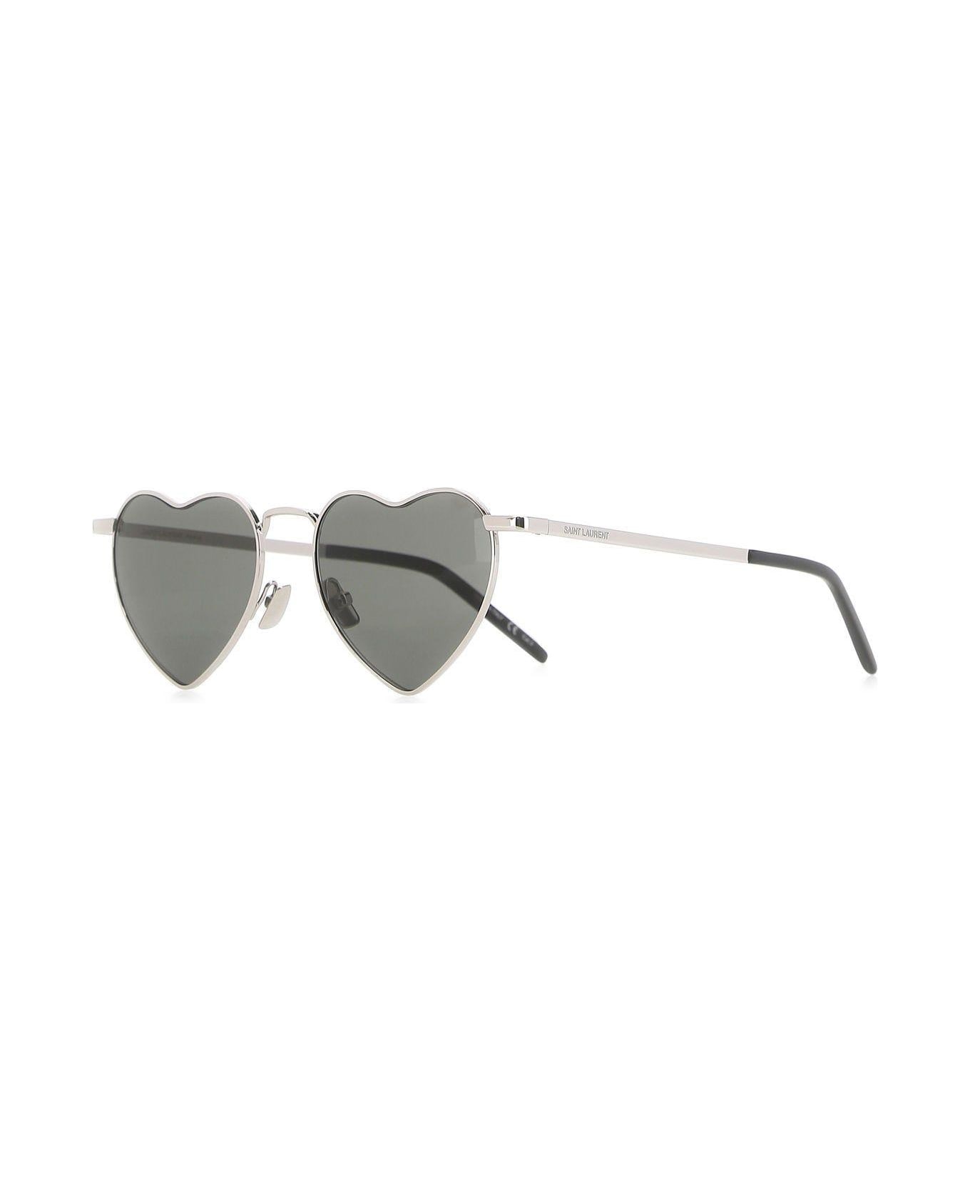 Saint Laurent Silver New Wave Sl 301 Loulou Sunglasses - BLACK