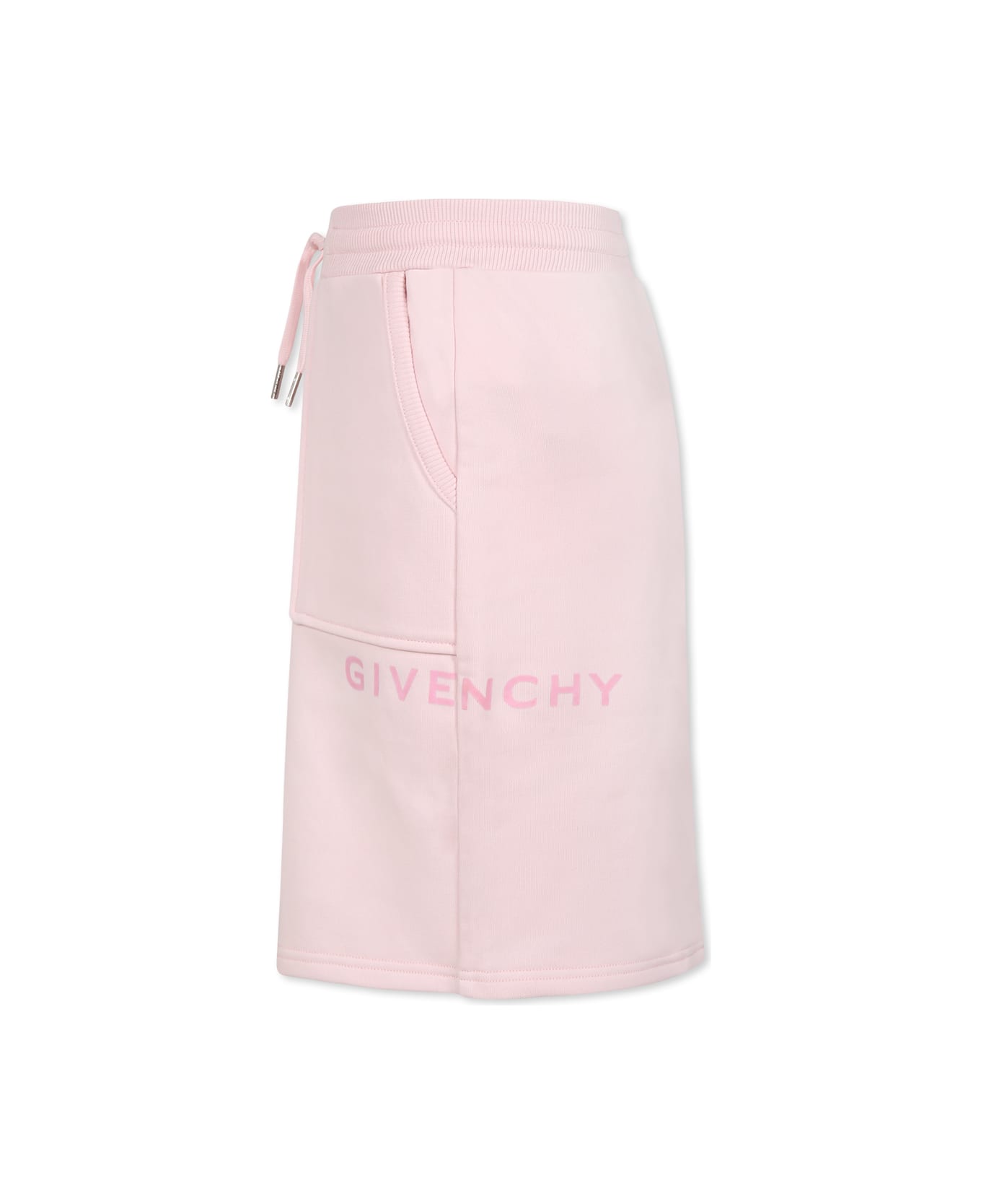 Givenchy Pink Skirt For Girl With Logo - Pink