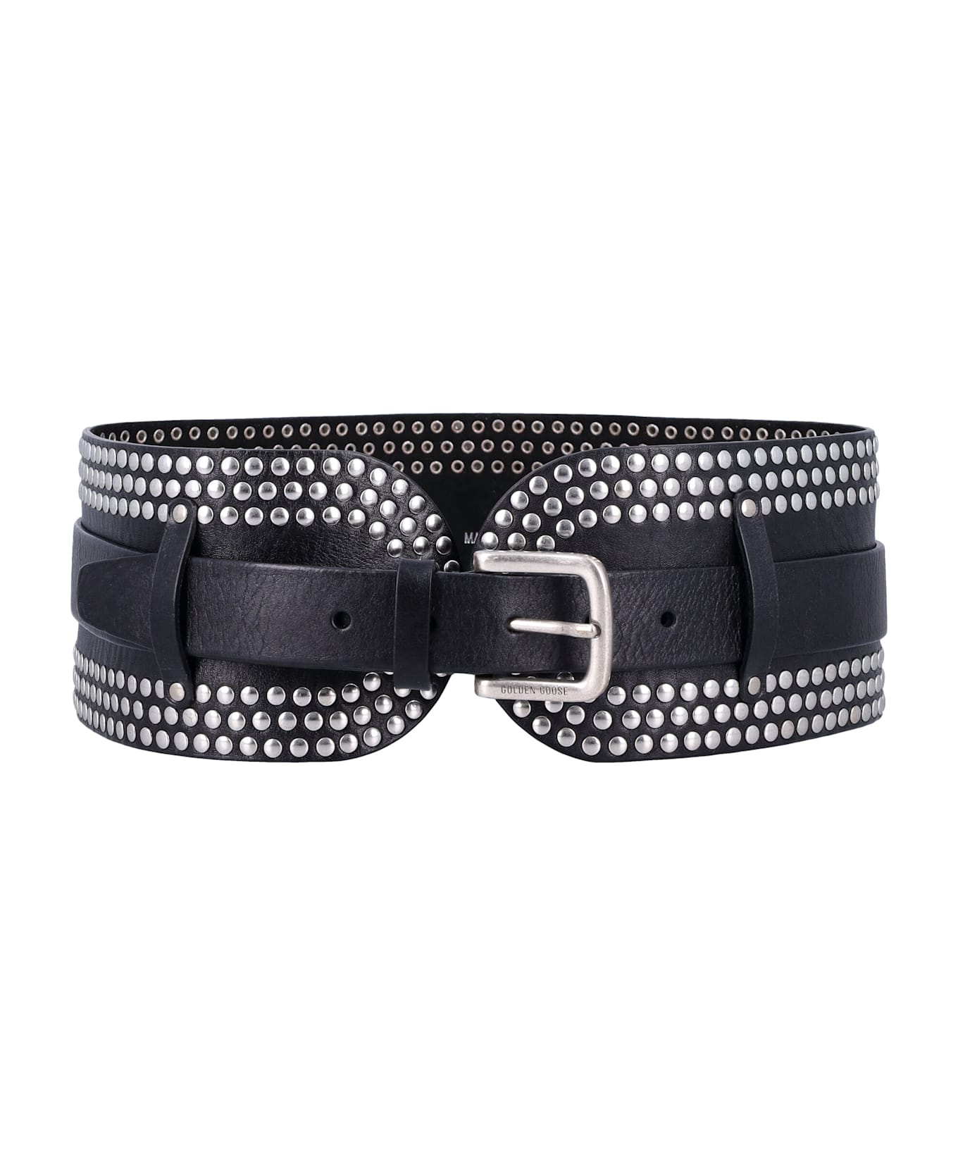 Golden Goose Sash Leather Belt - Black