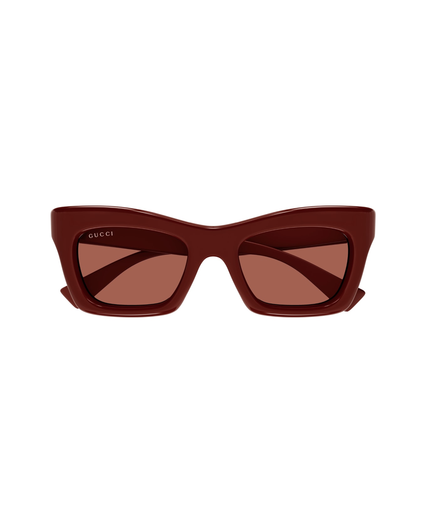 Gucci Eyewear Gucci Gg1773s Gucci Lido 002 Burgundy Brown Sunglasses - Rosso