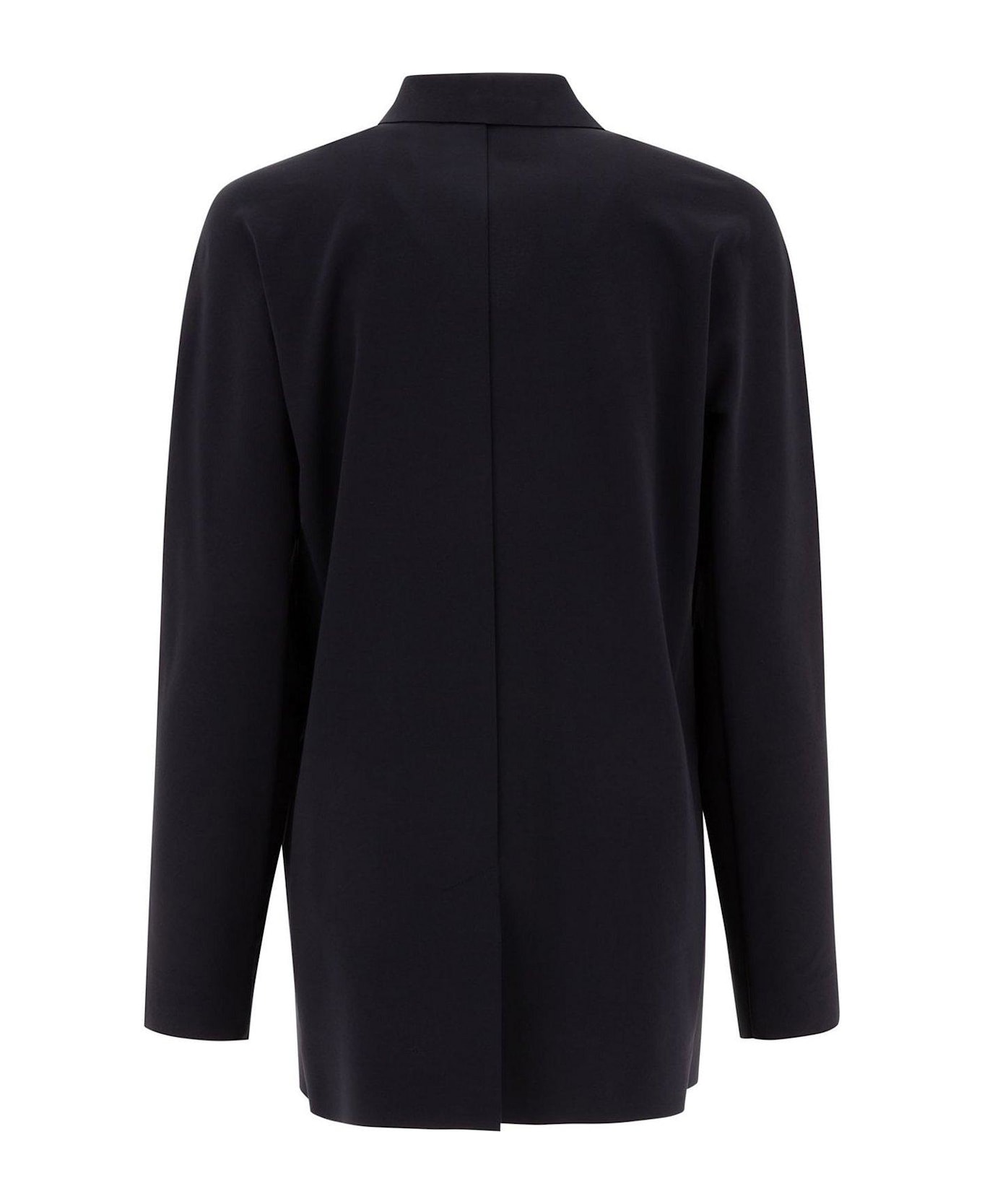 Max Mara Collared Button-up Jacket - Blu