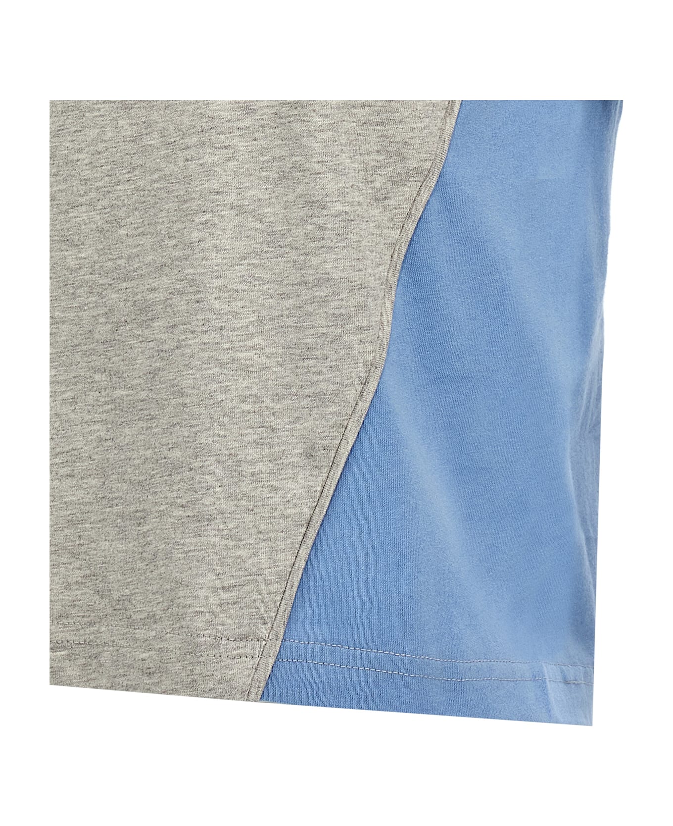 J.W. Anderson 
anchor Embroidery Pannelled Cropped
 T-shirt - Multicolor