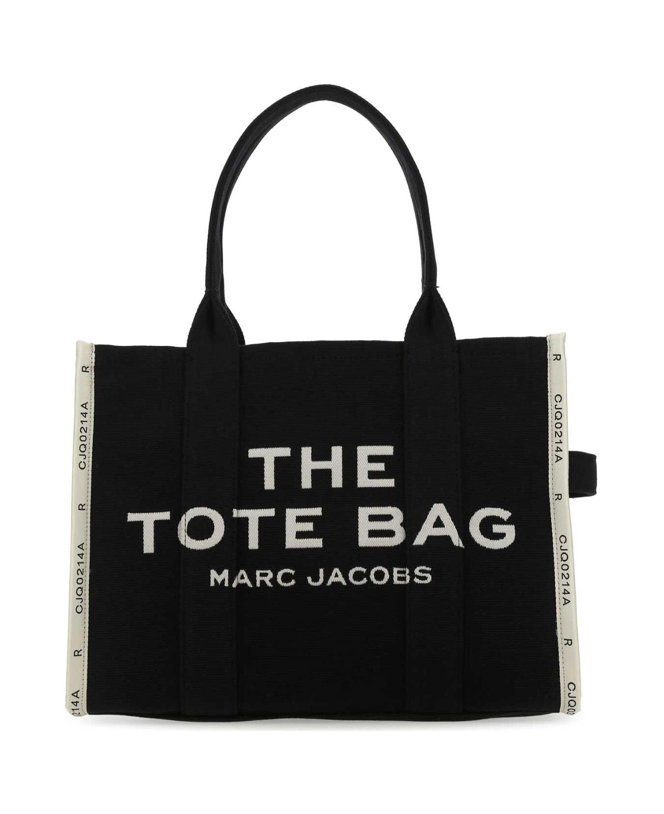 Marc Jacobs Black Canvas The Tote Shopping Bag - 001