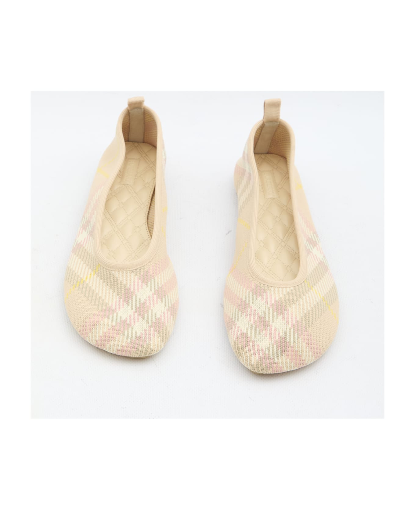 Burberry Check Knit Baby Ballerinas - Teacup Ip Check
