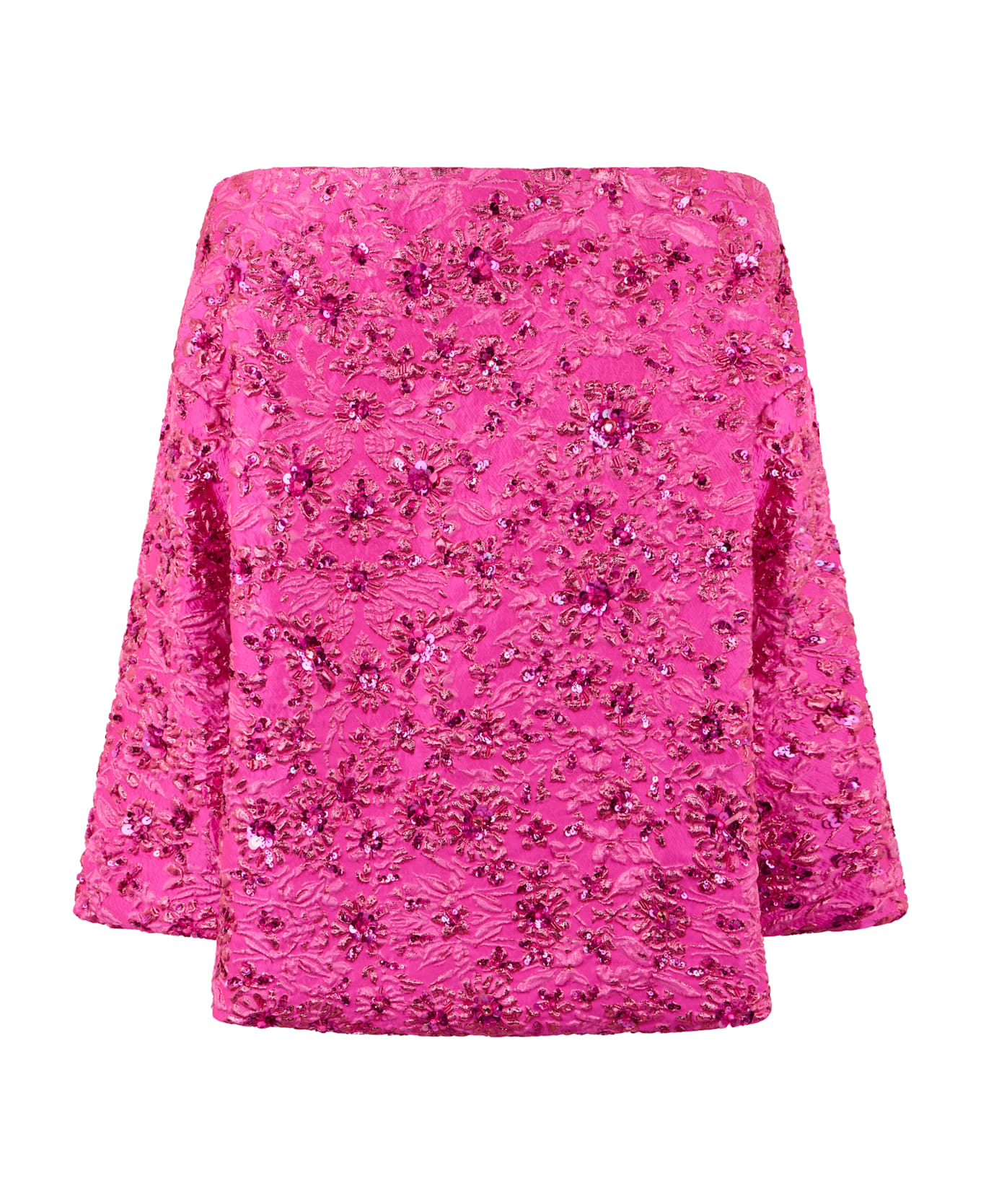 Valentino Garavani Blouse With Floral Embroidery - Fuchsia