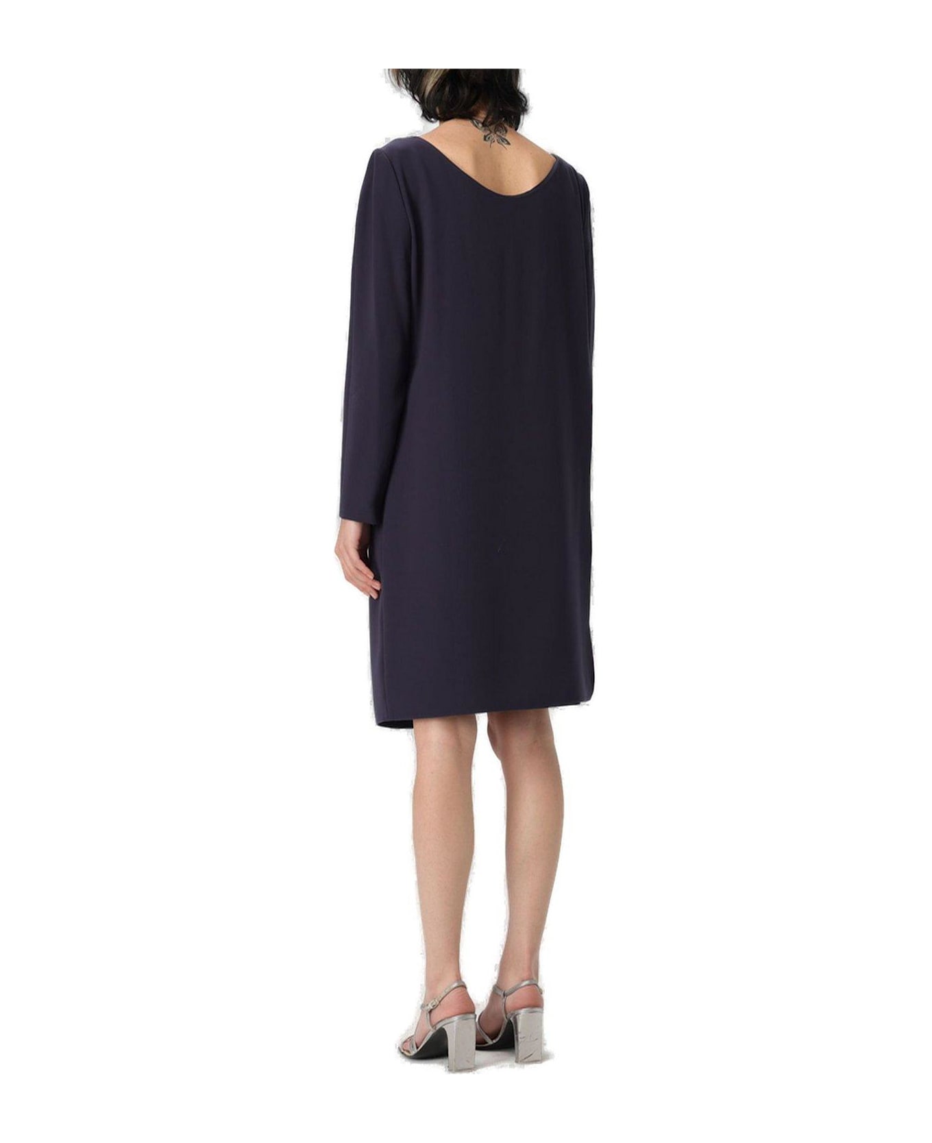Emporio Armani Front Panel Dress - Blue ワンピース＆ドレス