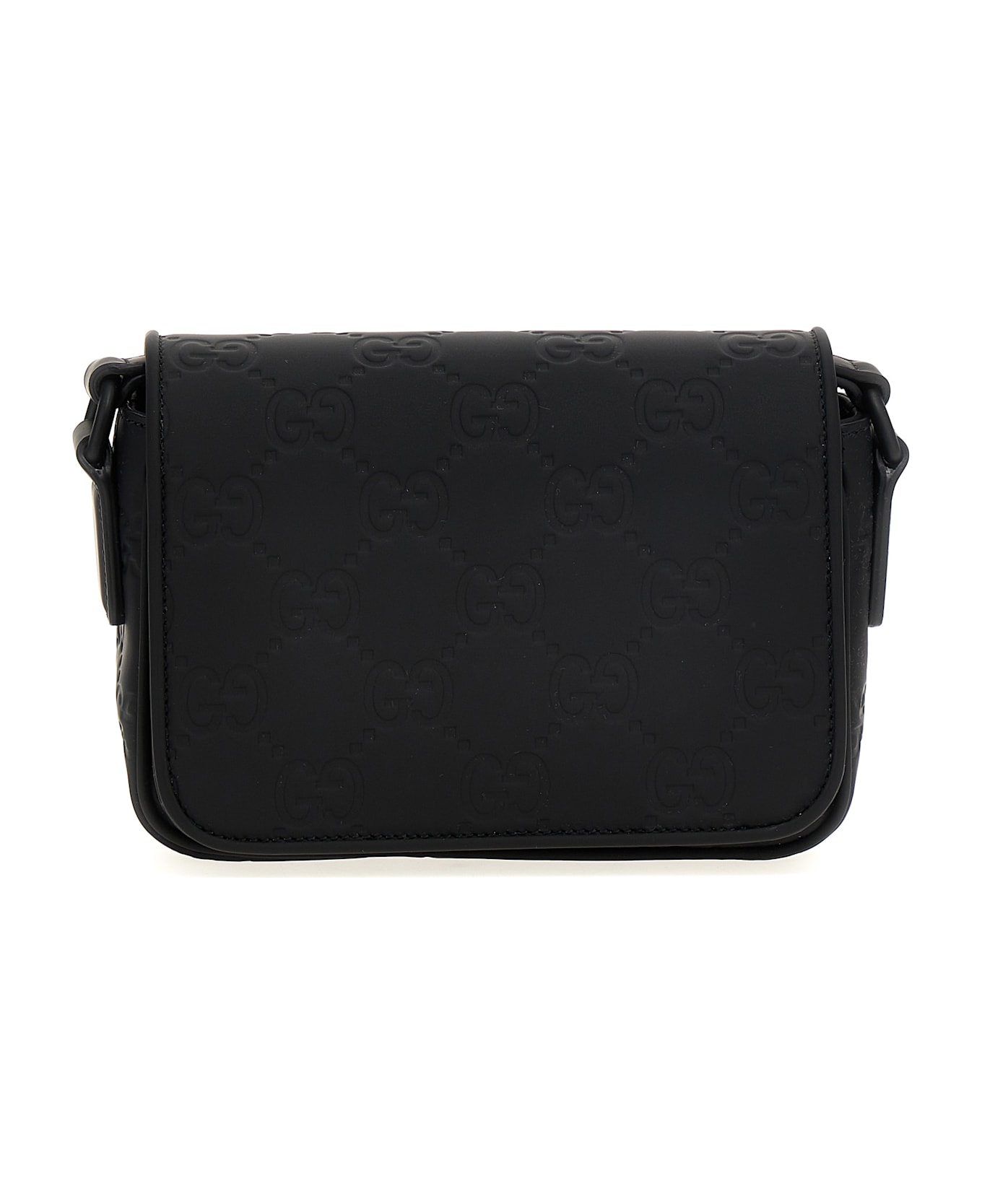 Gucci Rubber Effect Crossbody Bag - Black  