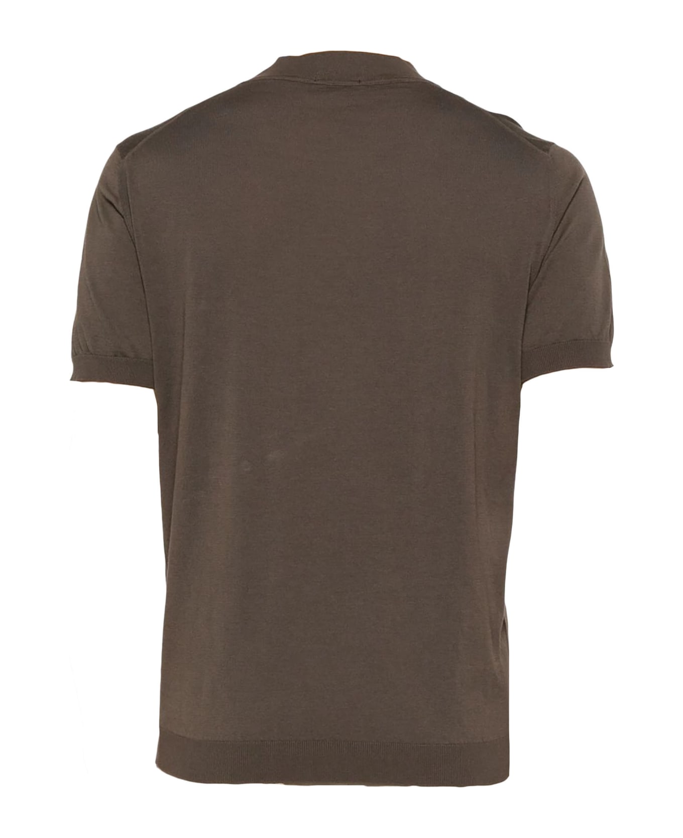 Drumohr Brown Cotton T-shirt - Brown