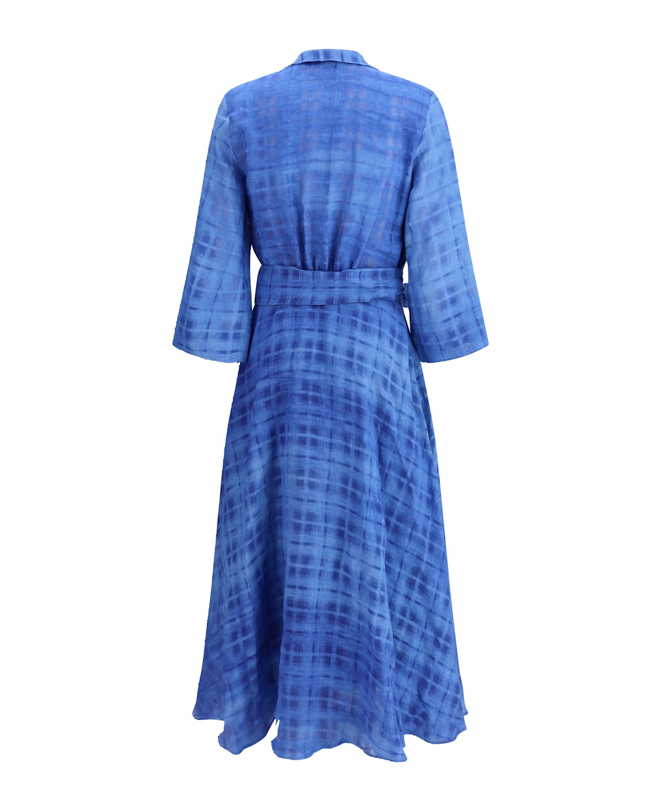 Sara Roka Check Chemisier Dress