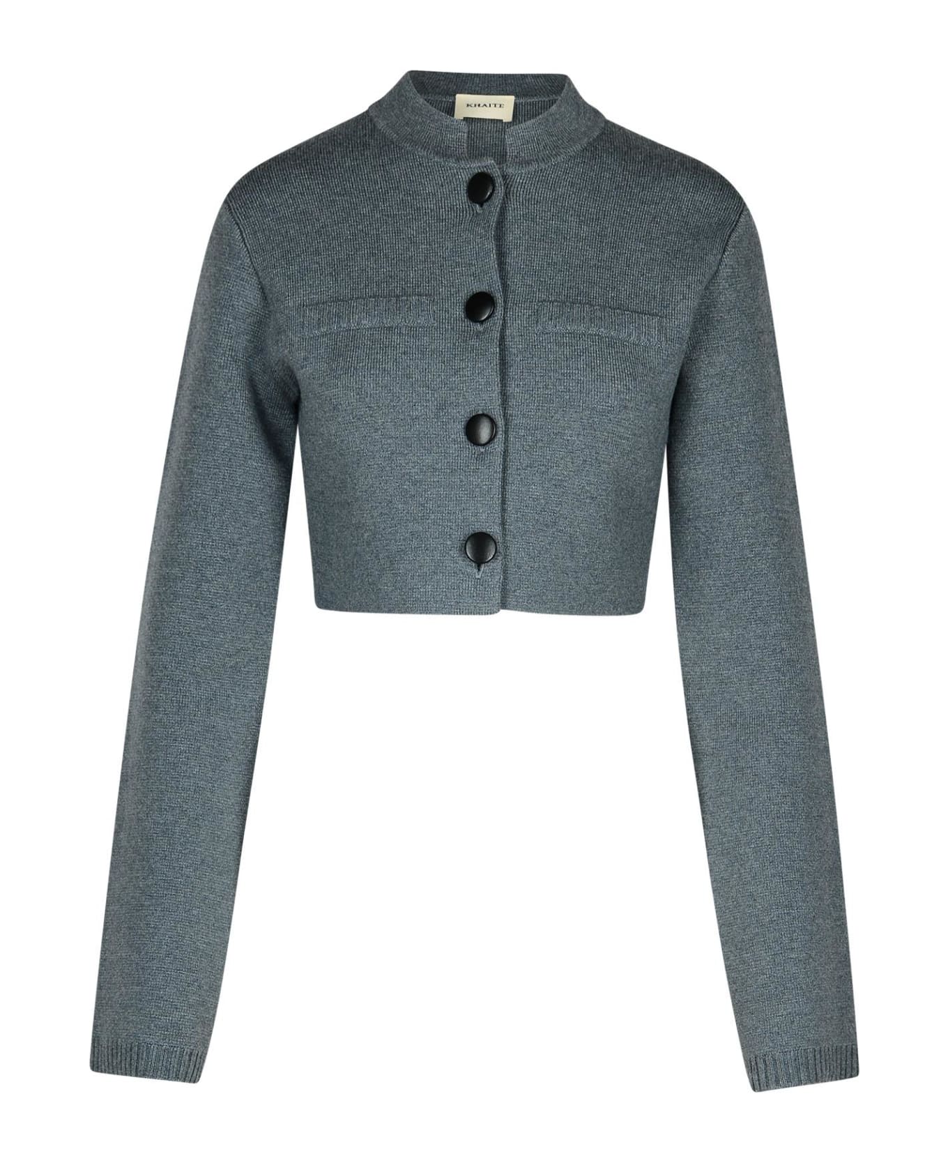 【送料&関税込】Khaite ello Grey Wool Blend Jacket Khaite 'ello' Grey Wool Blend Jacket | italist