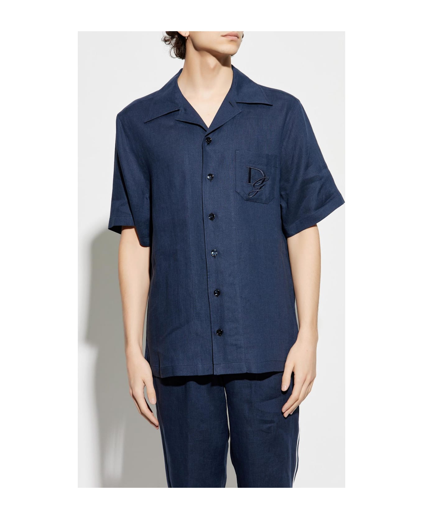 Dolce & Gabbana Linen Shirt - Blue