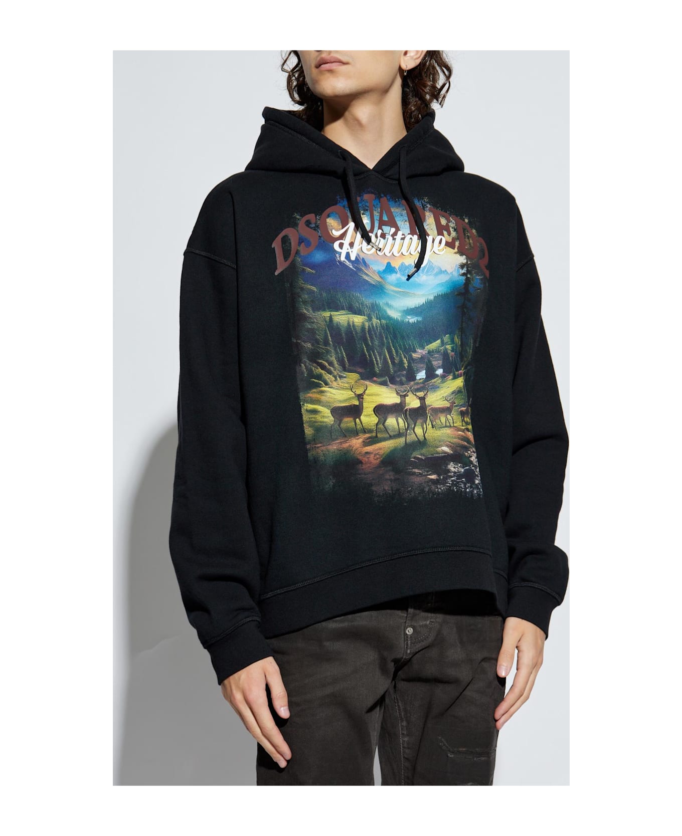 Dsquared2 Sweatshirt With Logo - Black