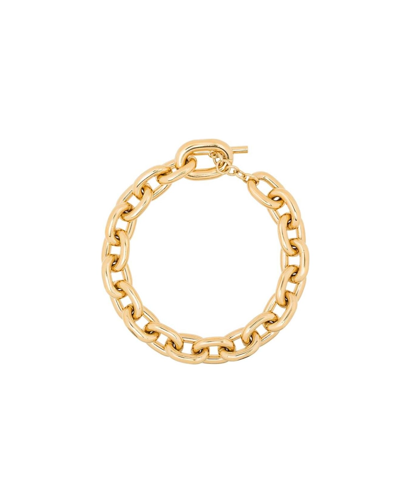 Paco Rabanne Woman's Gold-colored Aluminum Chain Necklace - GOLD