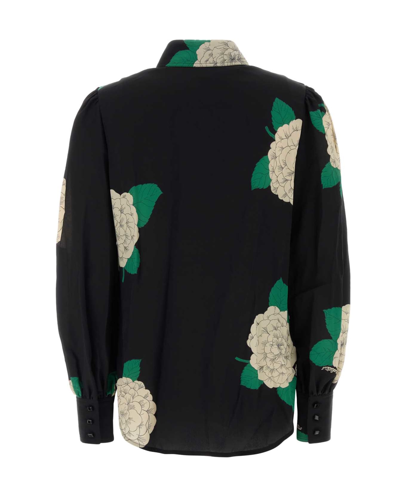 Valentino Garavani Printed Silk Shirt - NEROMULTICOLOR
