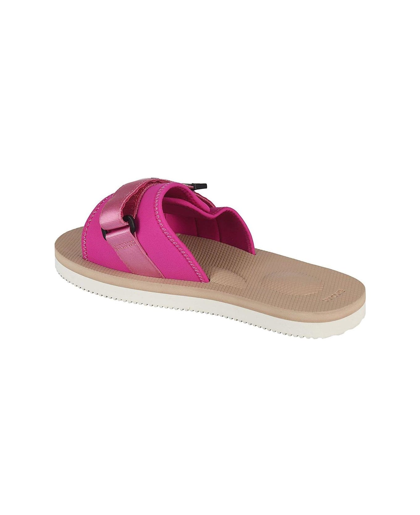 SUICOKE Padri Logo Patch Sandals - Rosa/beige フラットシューズ