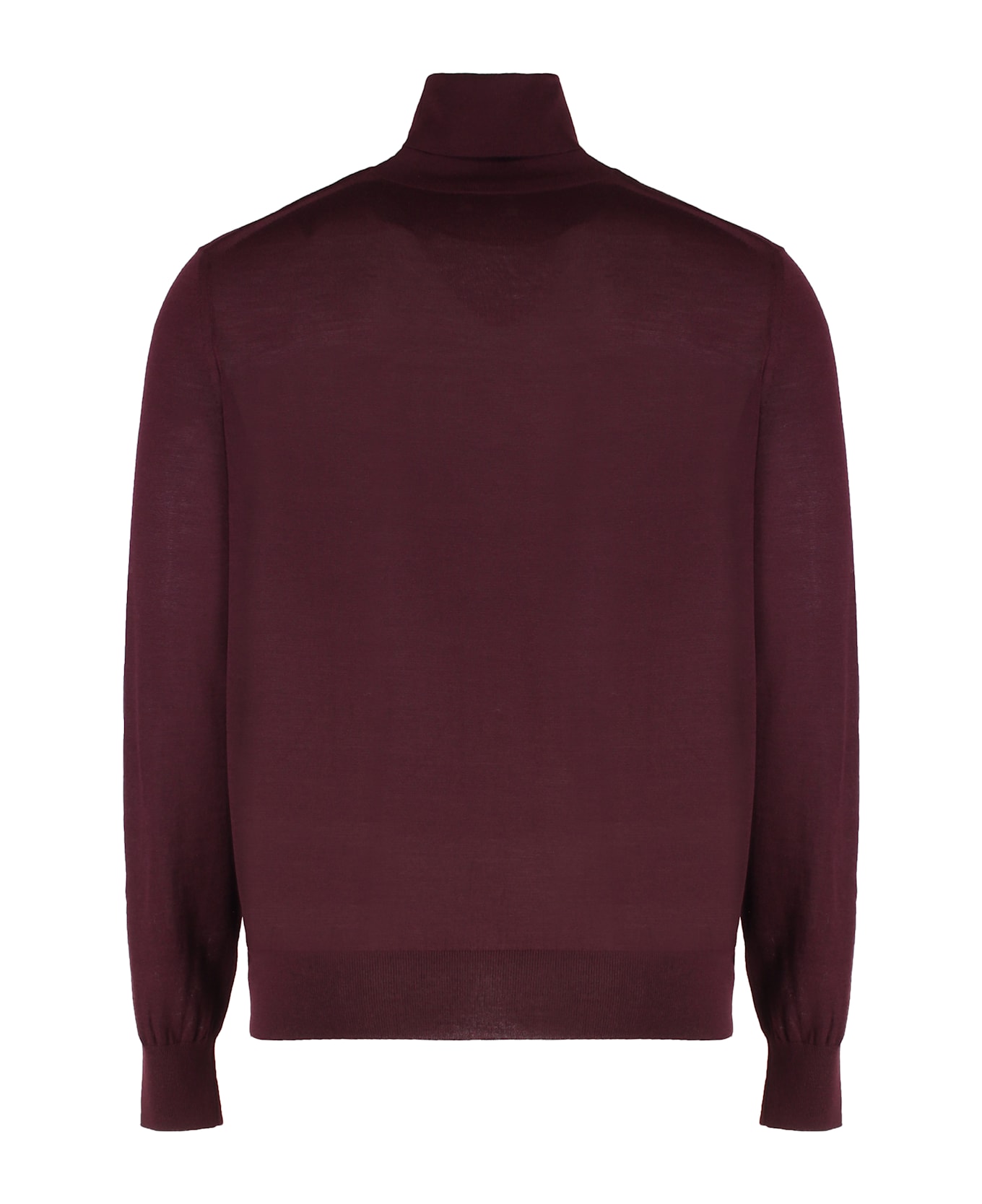 Saint Laurent Wool Turtleneck Sweater - Burgundy