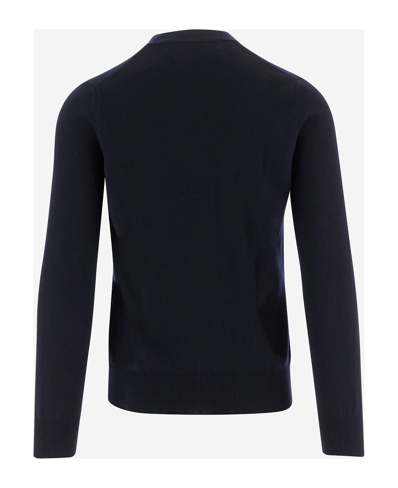 Comme des Garçons Play Wolf Cardigan With Logo - Blue