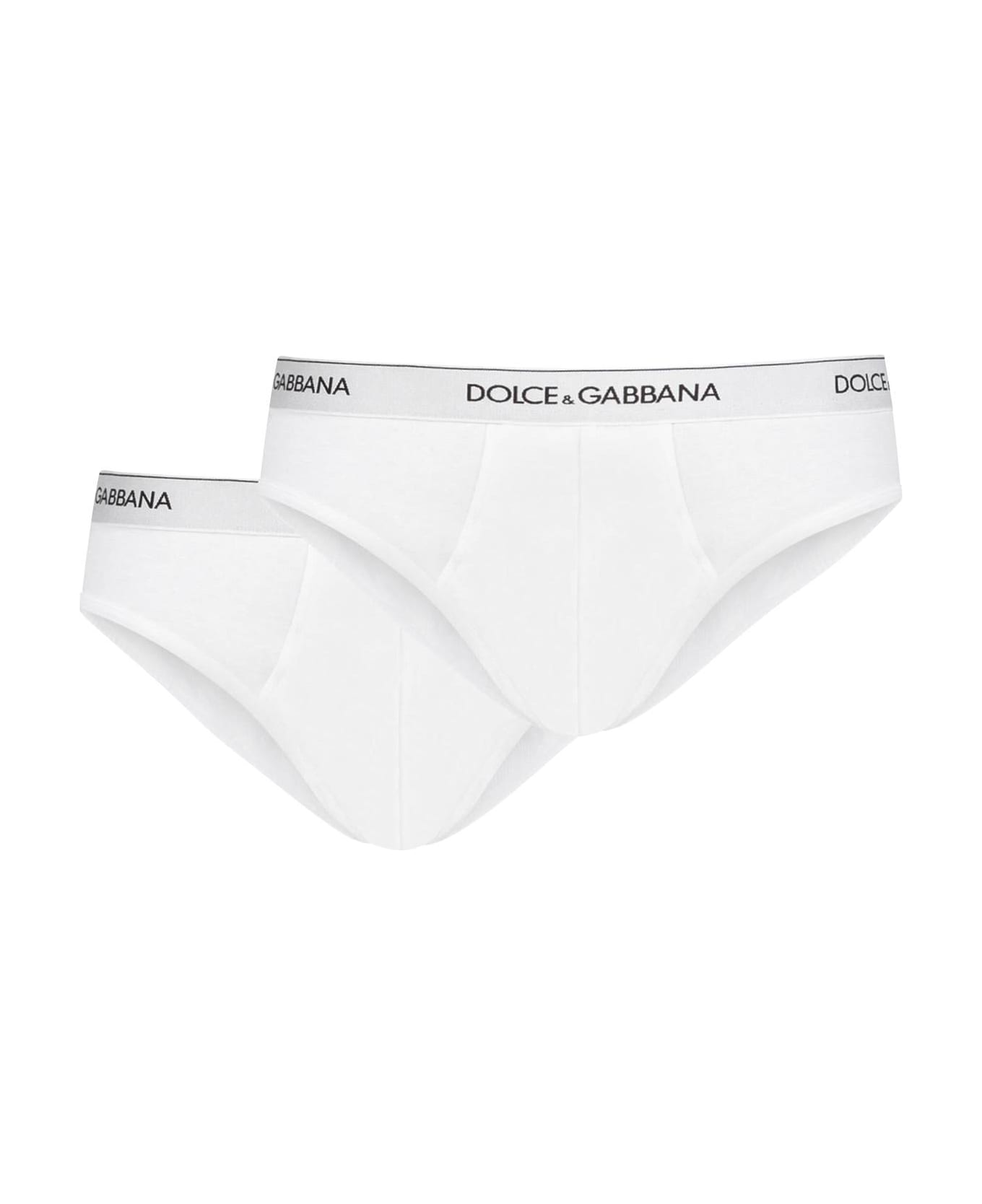 Dolce & Gabbana Underwear Briefs Bi-pack - White ショーツ