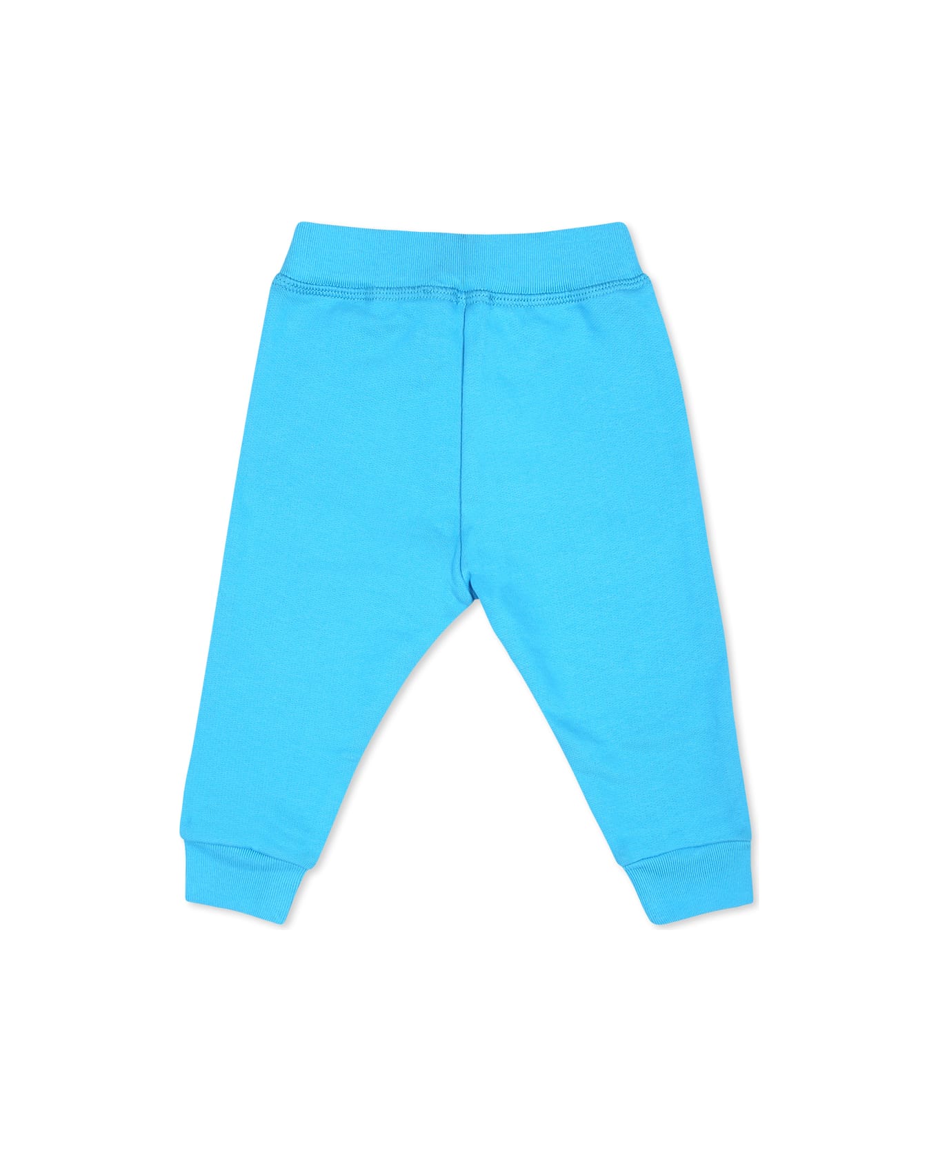 Dsquared2 Light Blue Trousers For Baby Boy With Logo - Light Blue