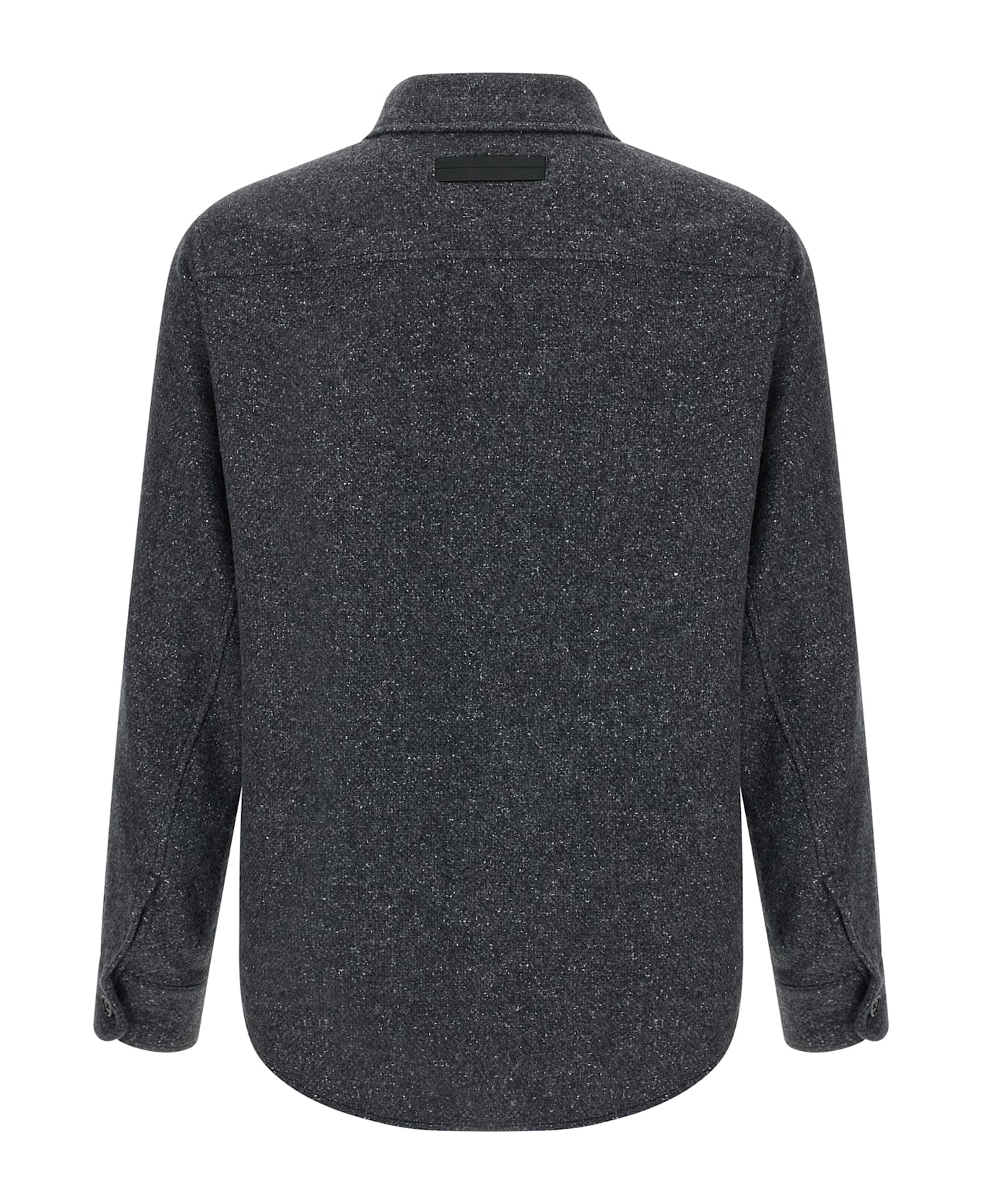 Zegna Mélange Overshirt - Gray