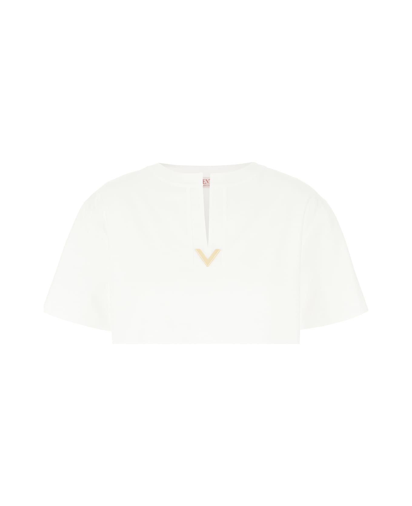 Valentino Garavani White Cotton T-shirt - Bianco