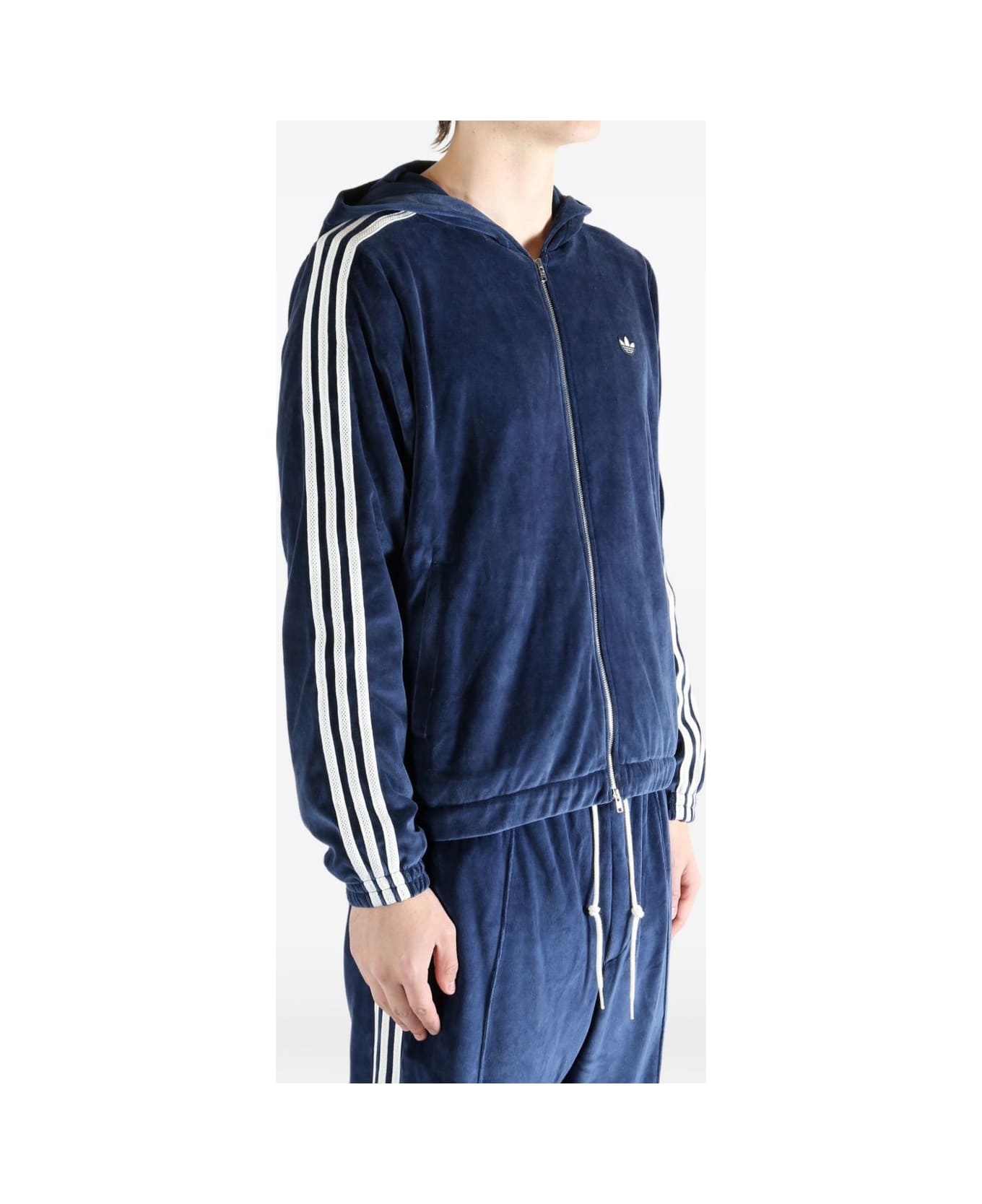 Adidas Originals by Wales Bonner Zipped Hoodie - Blue