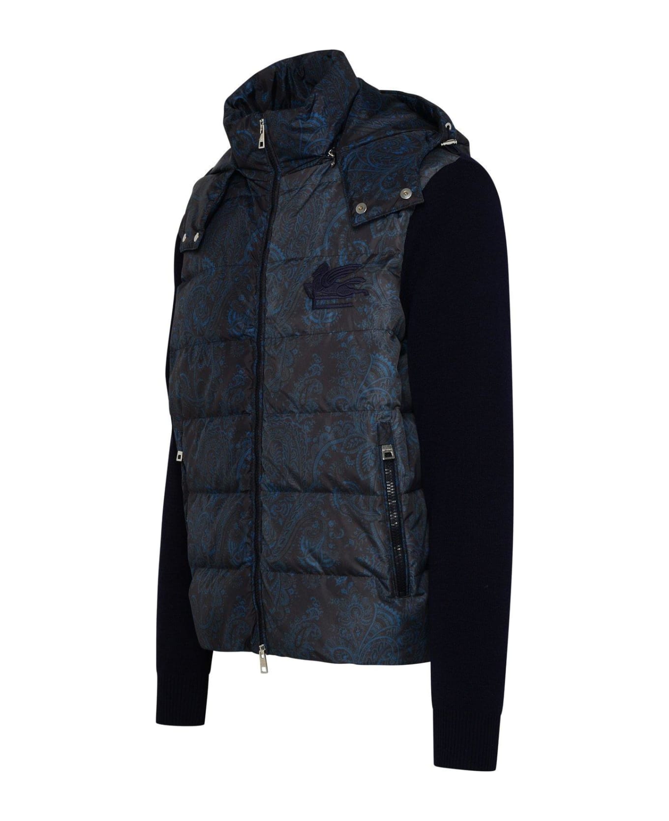 Etro Paisley-printed Zipped Padded Hooded Jacket