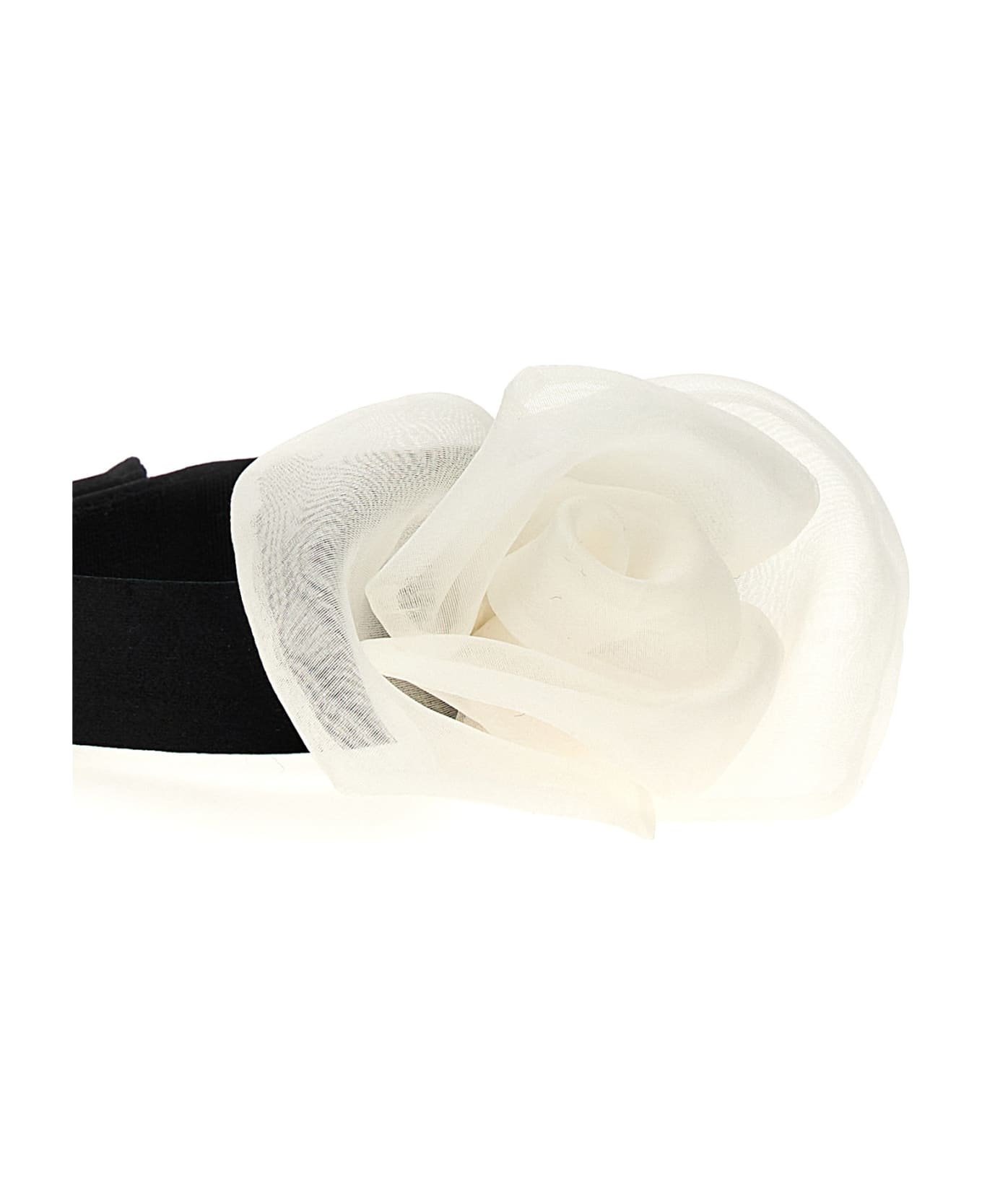 Dolce & Gabbana Flower Choker - White/Black