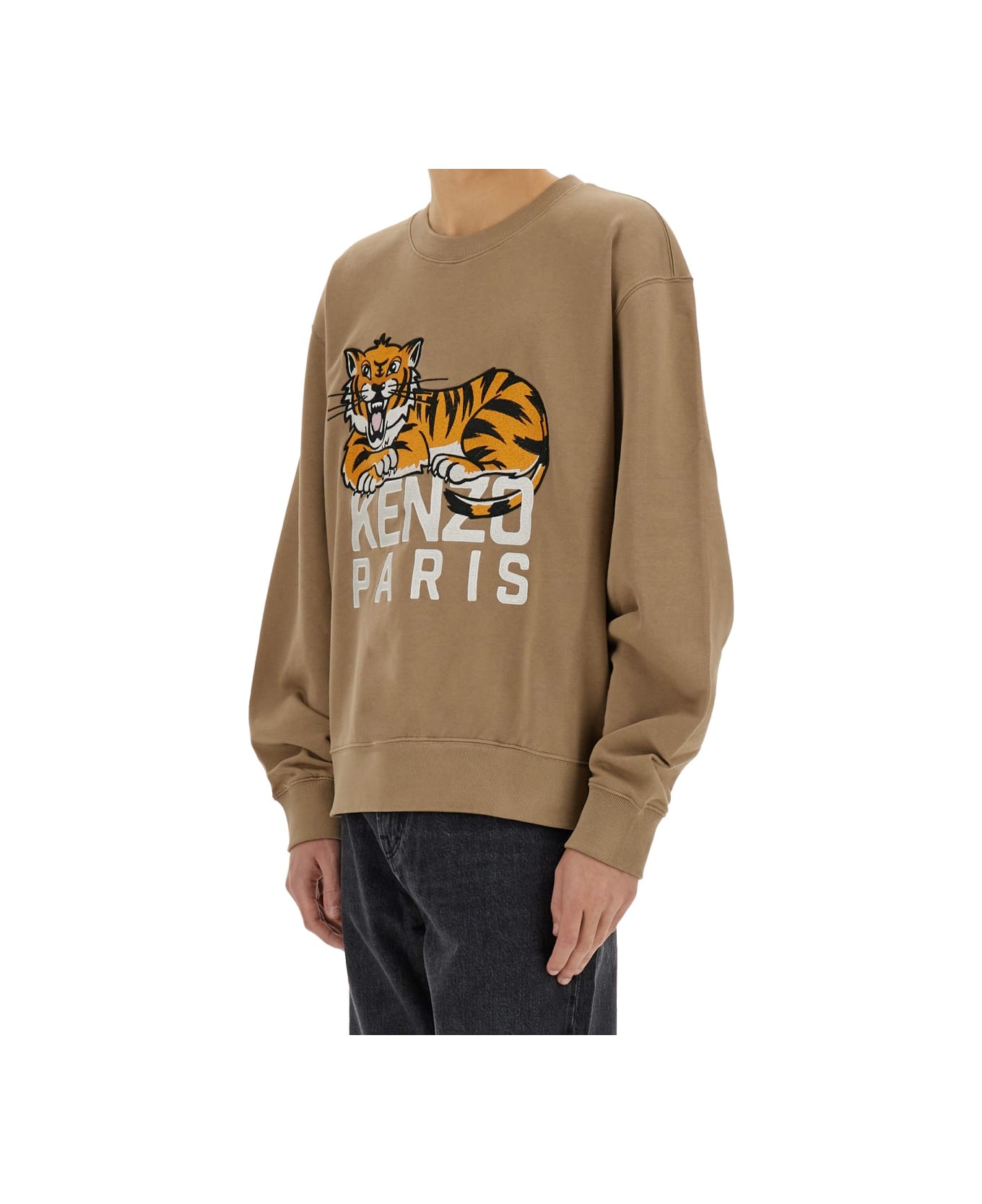 Kenzo 
happy Tiger
 Sweatshirt - BEIGE