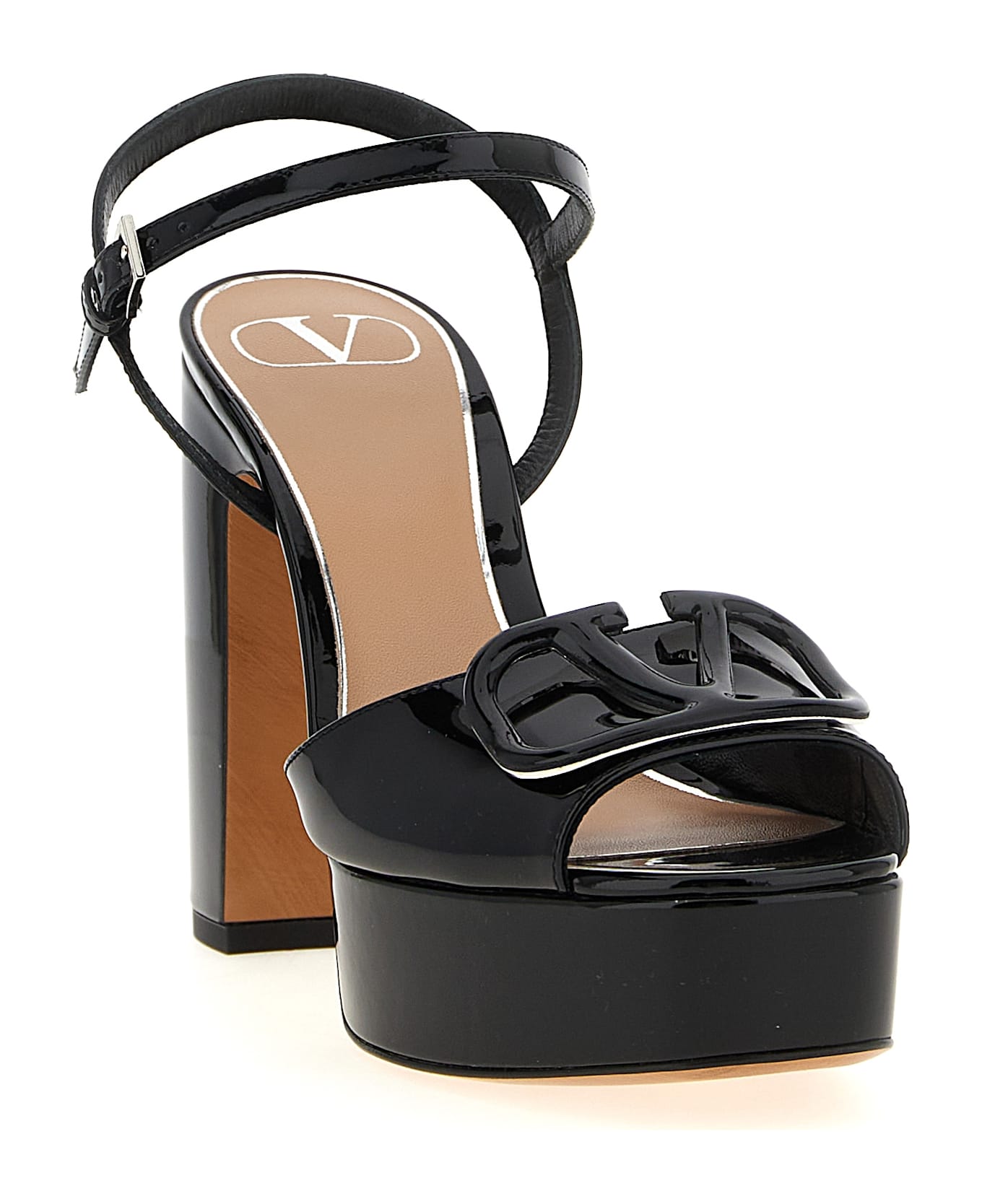 Valentino Garavani 
vlogo
 Platform Sandals - Black  