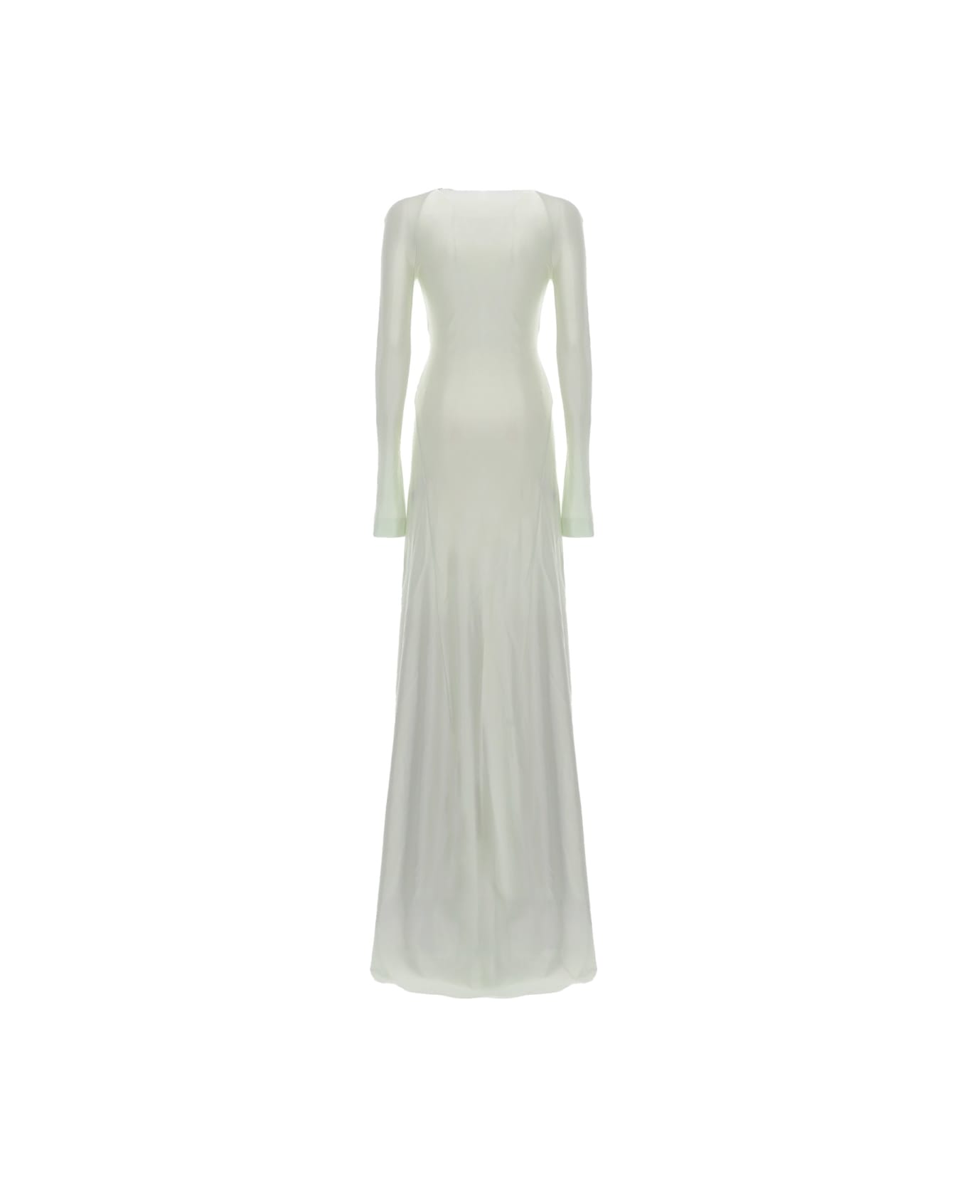 Victoria Beckham "twist Waist" Long Dress - IVORY