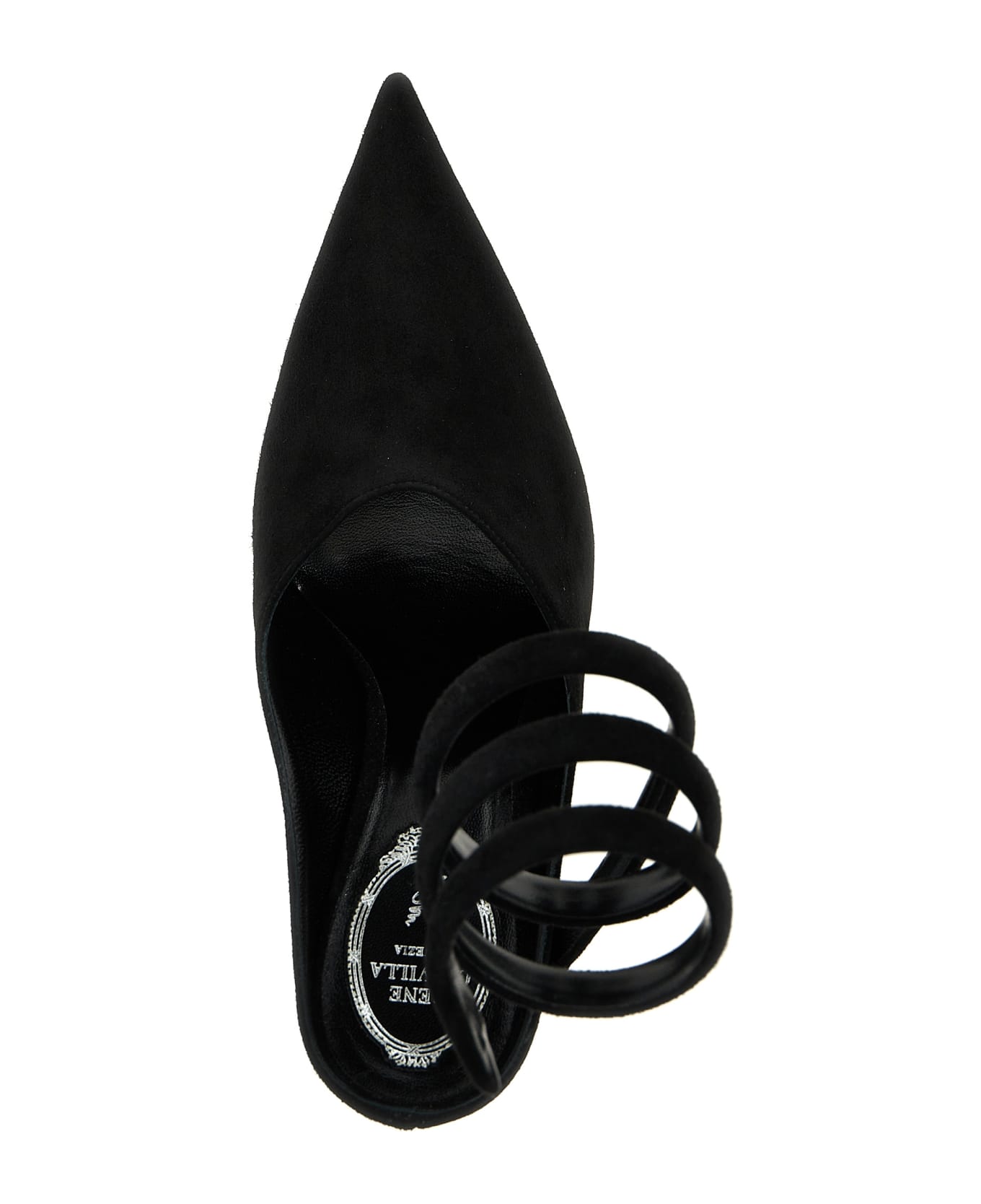 René Caovilla 'grace' Mules - Black  