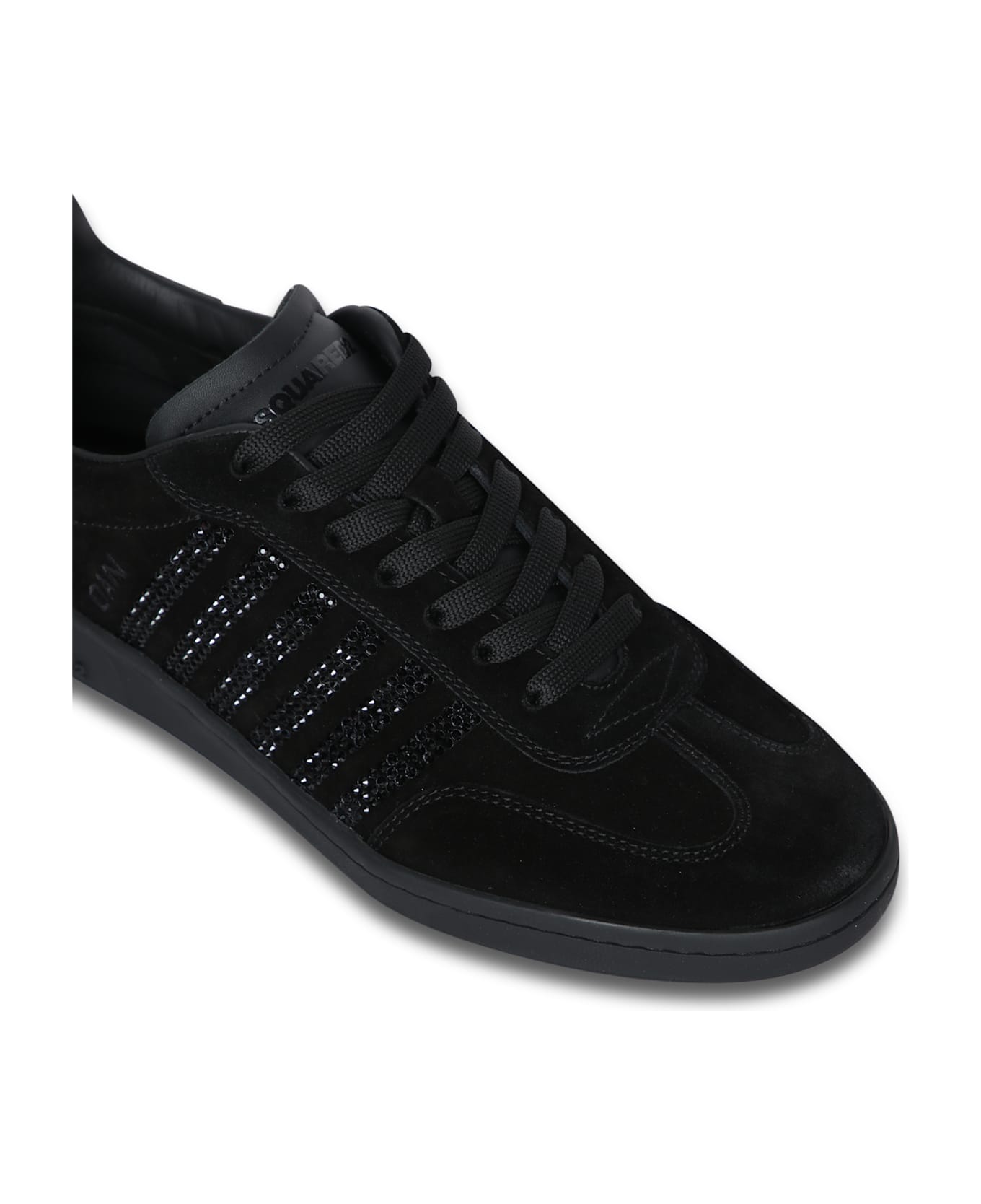 【送料&関税込】Dsquared2 Boxer Strass Black Sneakers Dsquared2 Boxer Strass Black Sneakers | italist