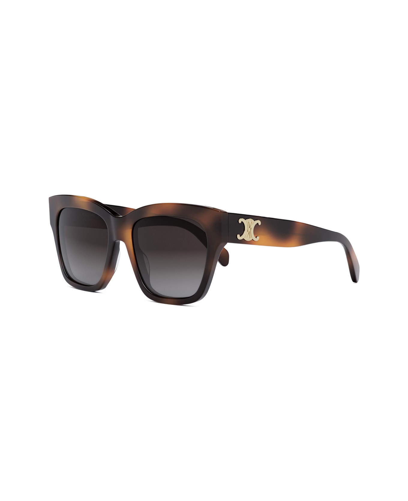 Celine Cl40253i Triomphe 53k Havana Sunglasses - Marrone