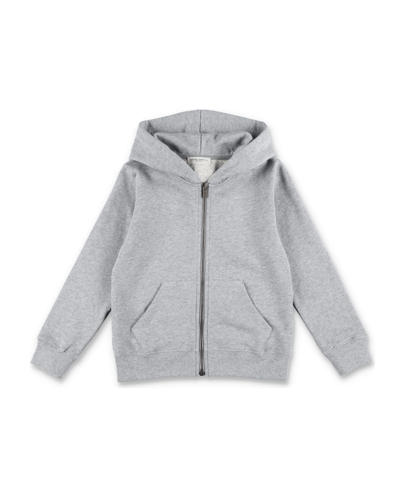 Golden Goose Kid - Zip Fleece - GREY/WINE