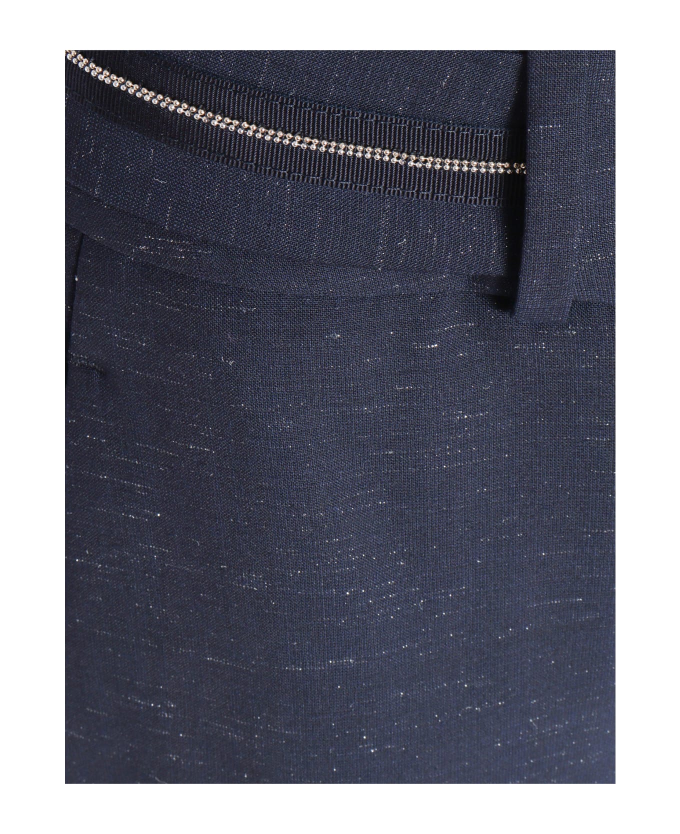 Peserico Blue Elegant Trousers - BLUE