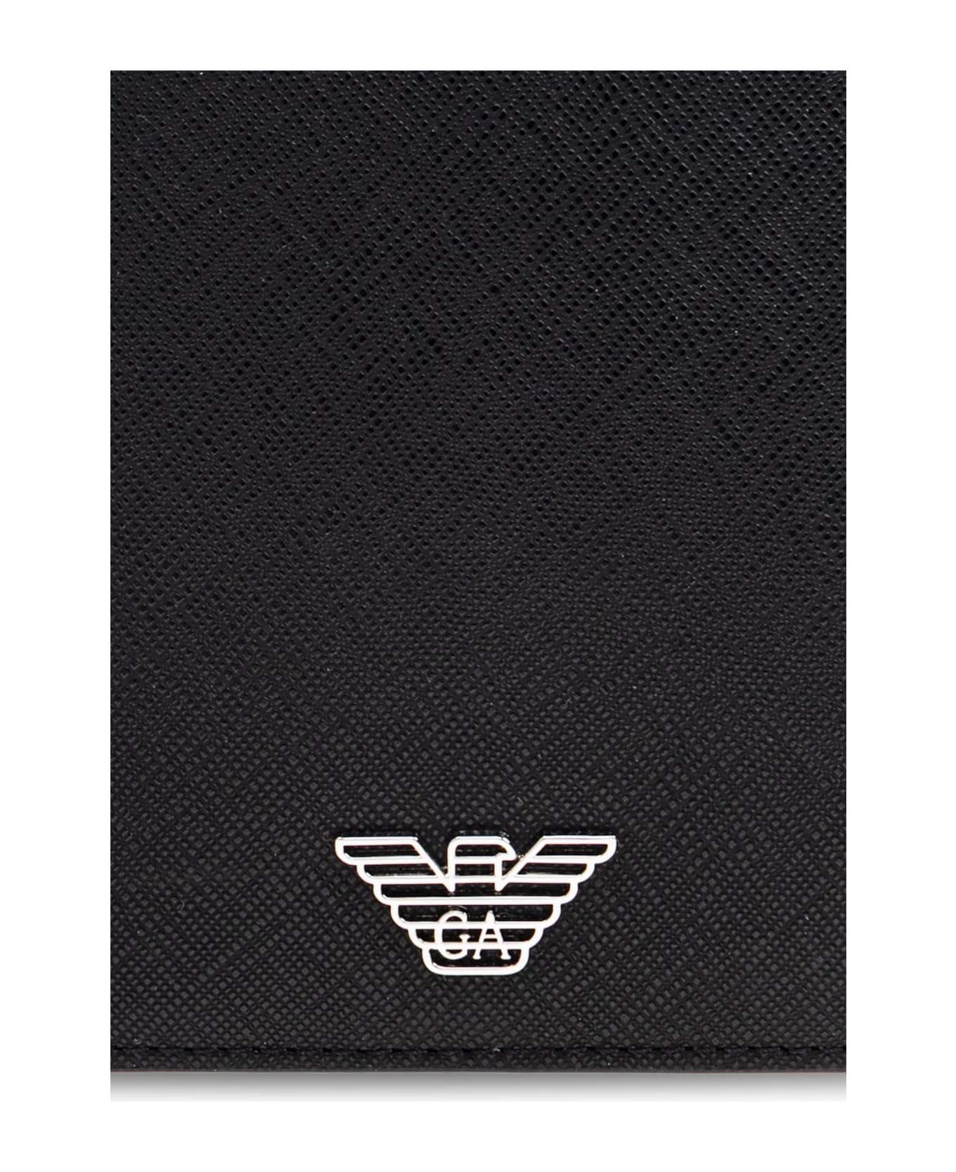 Emporio Armani Elegant Document Holder - Black