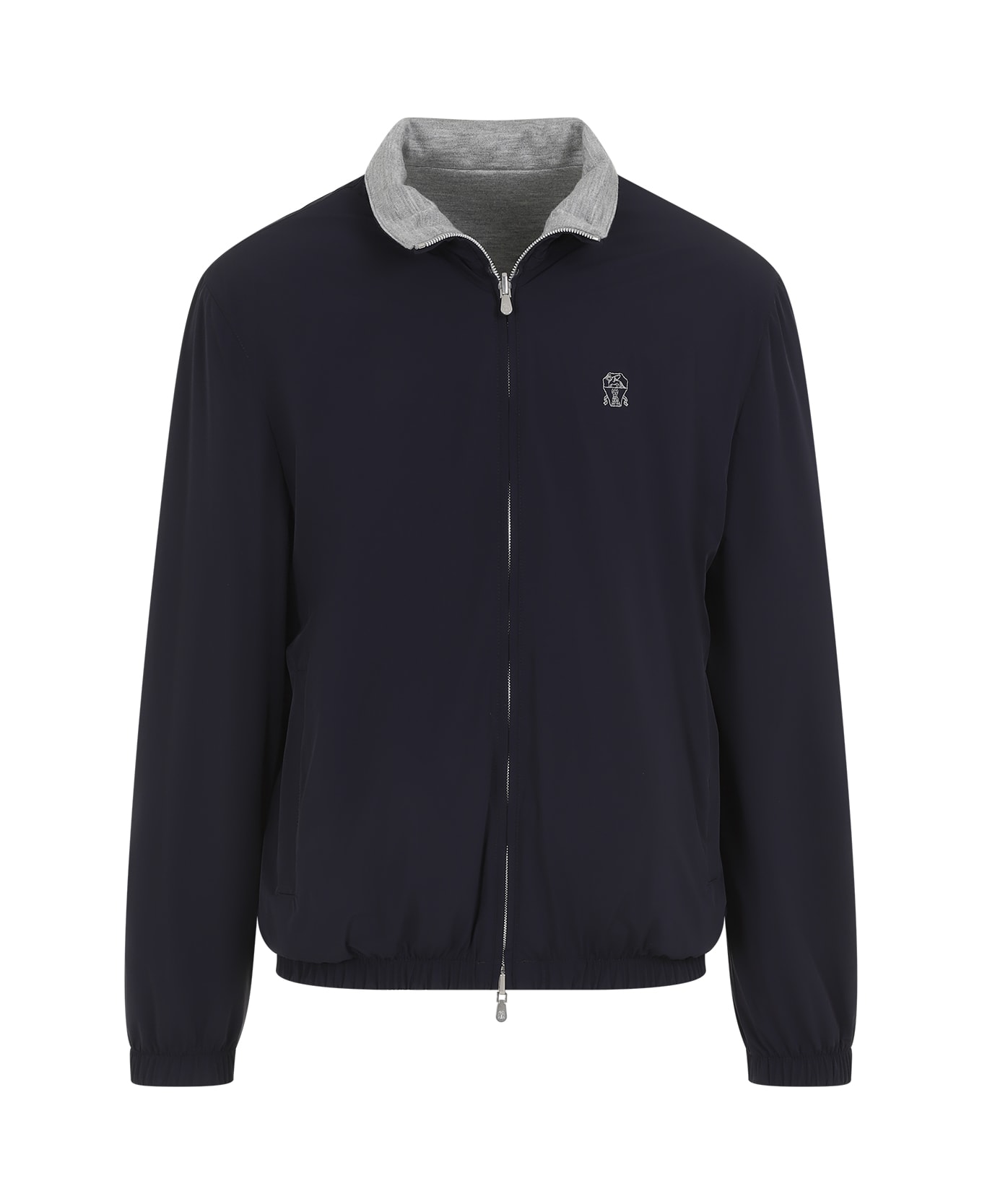 Brunello Cucinelli Reversible Kway - Navy