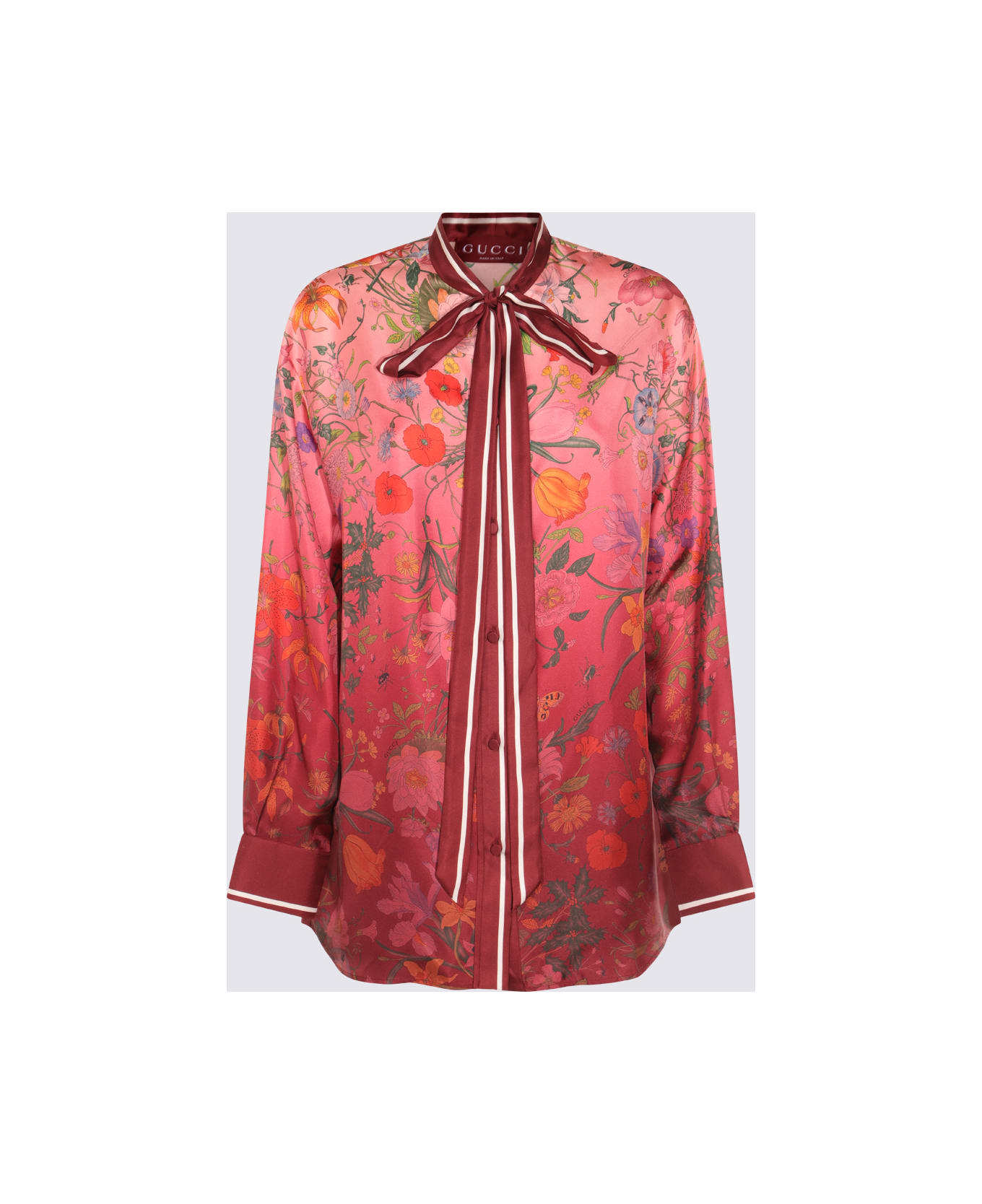Gucci Red Silk Shirt