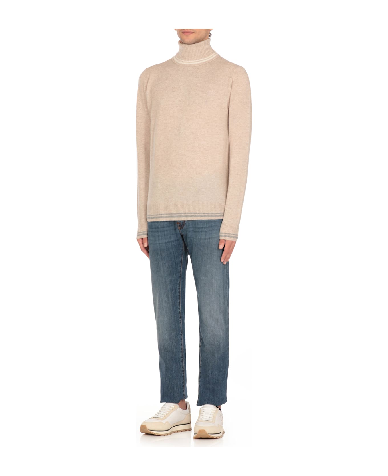 L.B.M. 1911 Virgin Wool Sweater - Beige