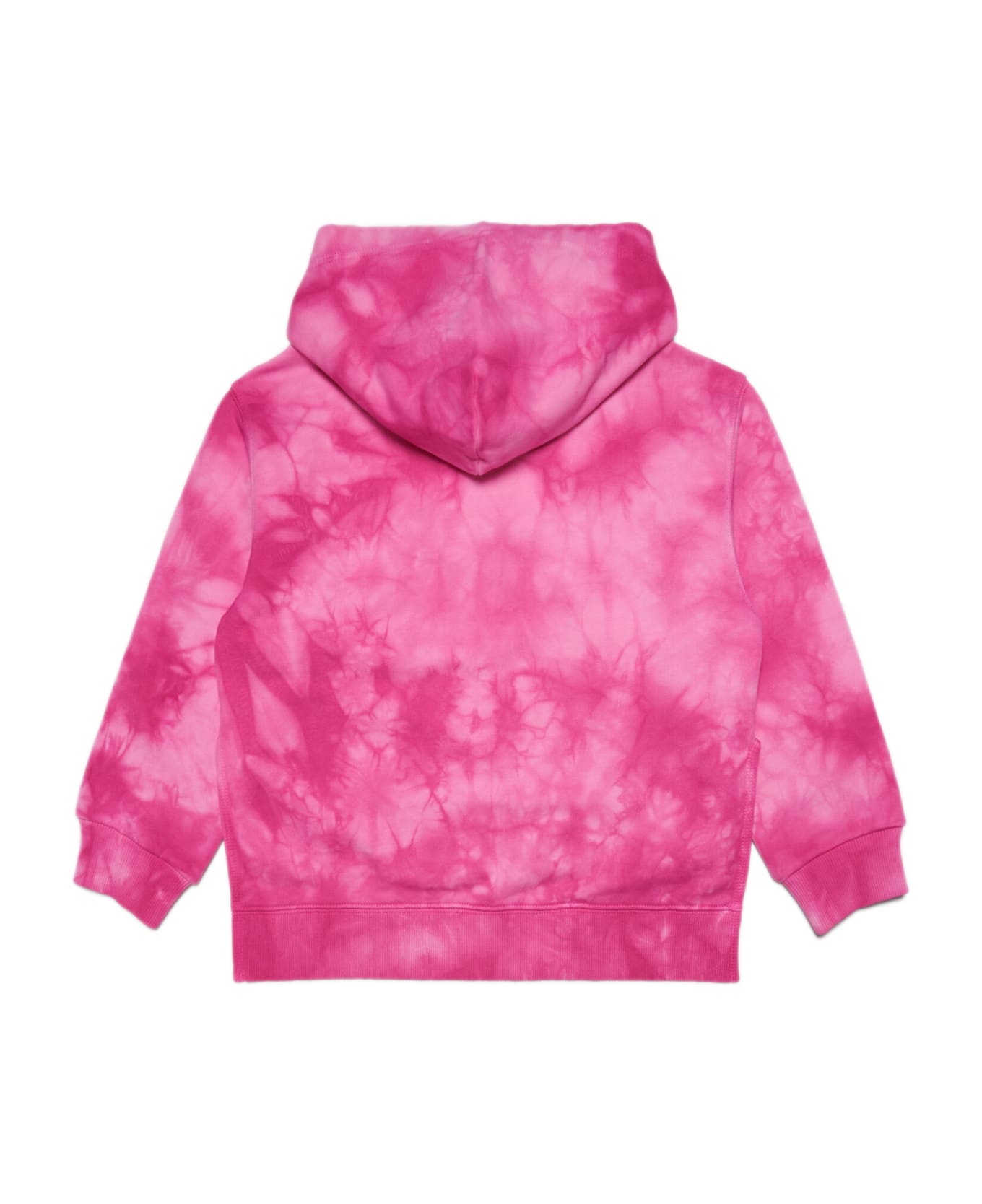 MM6 Maison Margiela Mm6s44u Sweat-shirt Maison Margiela Pink Tie-dye Effect Hooded Sweatshirt - Super pink