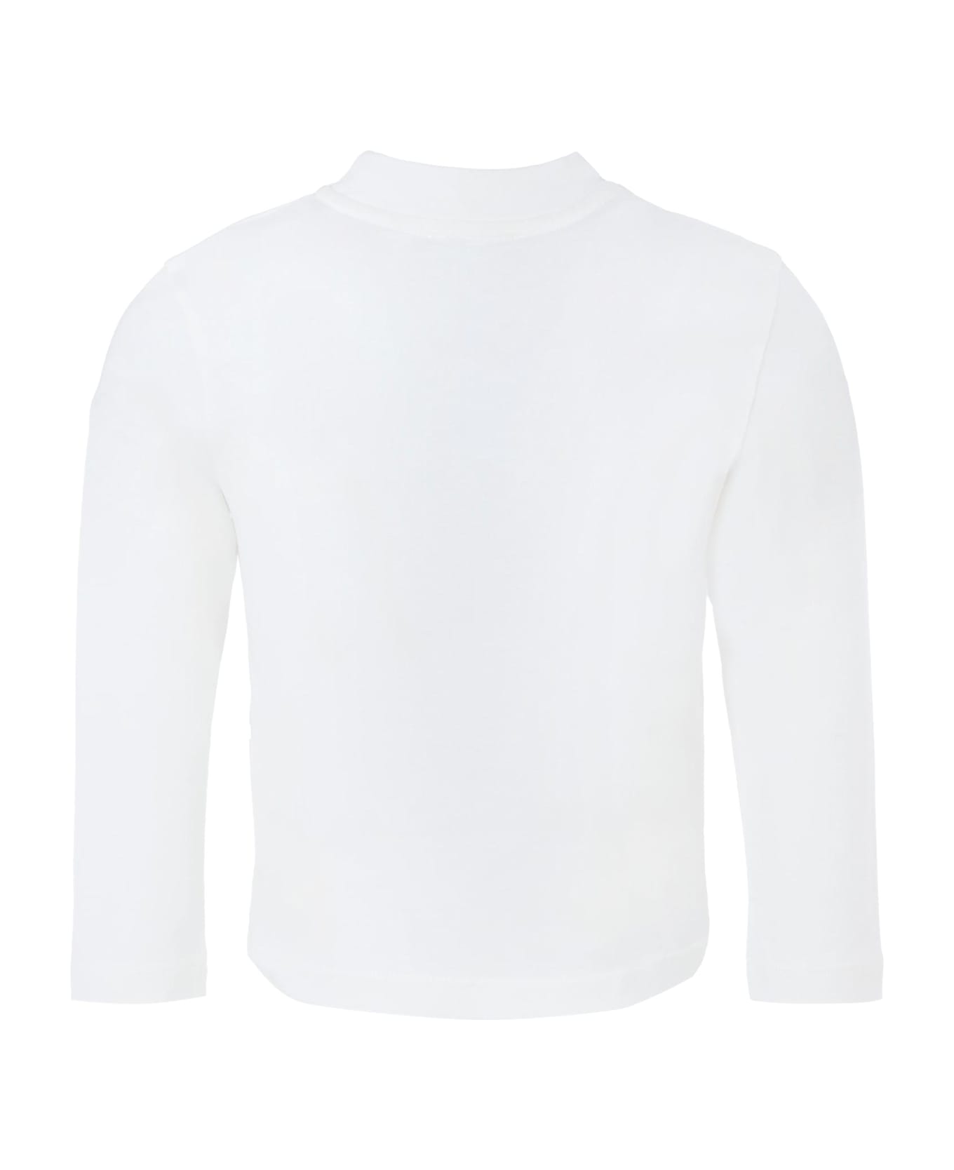 Lanvin White T-shirt For Girl With Logo - White